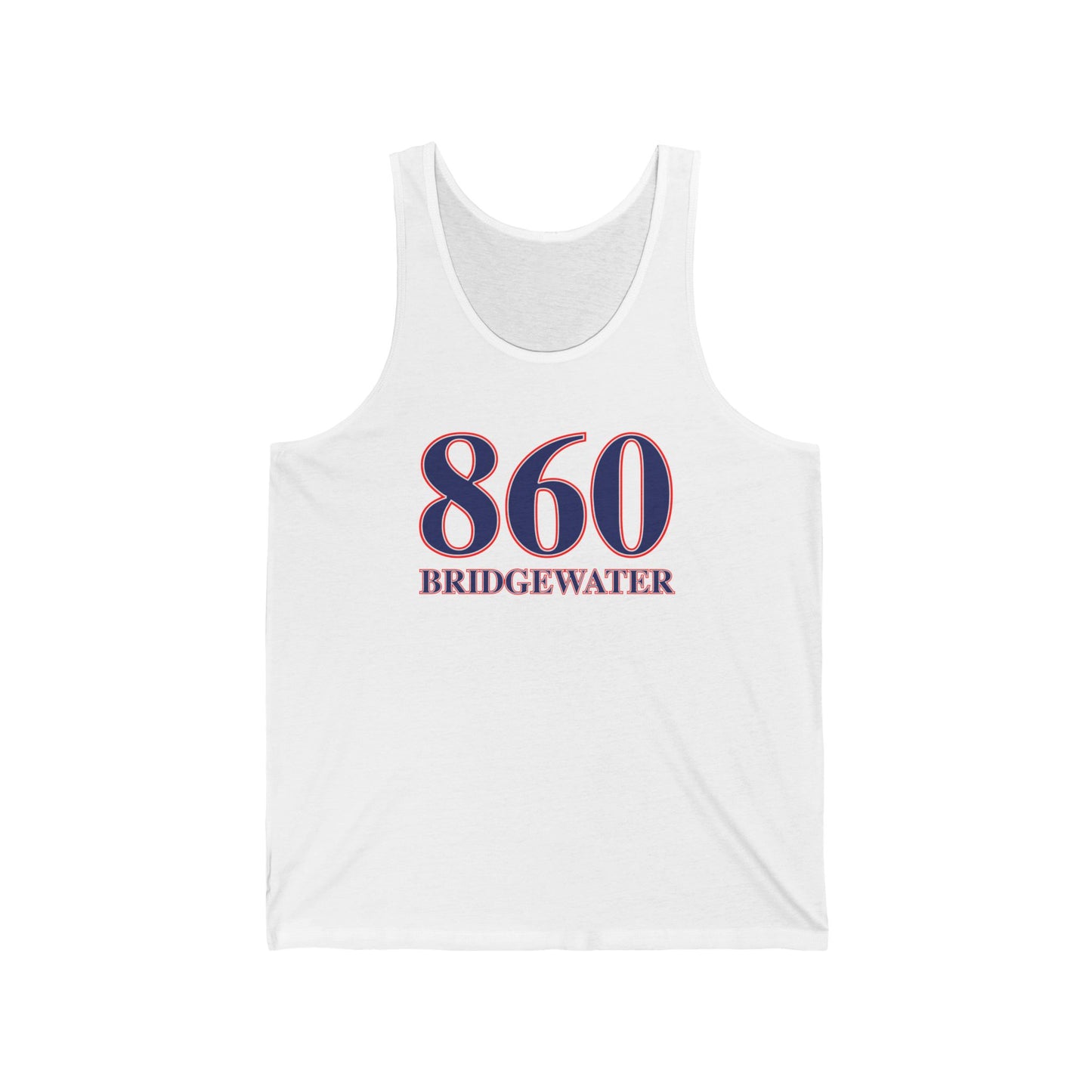 860 Bridgewater Red White & Blue Unisex Jersey Tank Top
