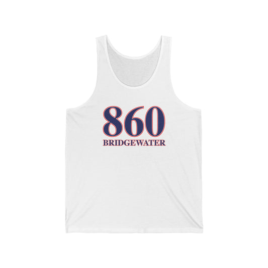860 Bridgewater Red White & Blue Unisex Jersey Tank Top
