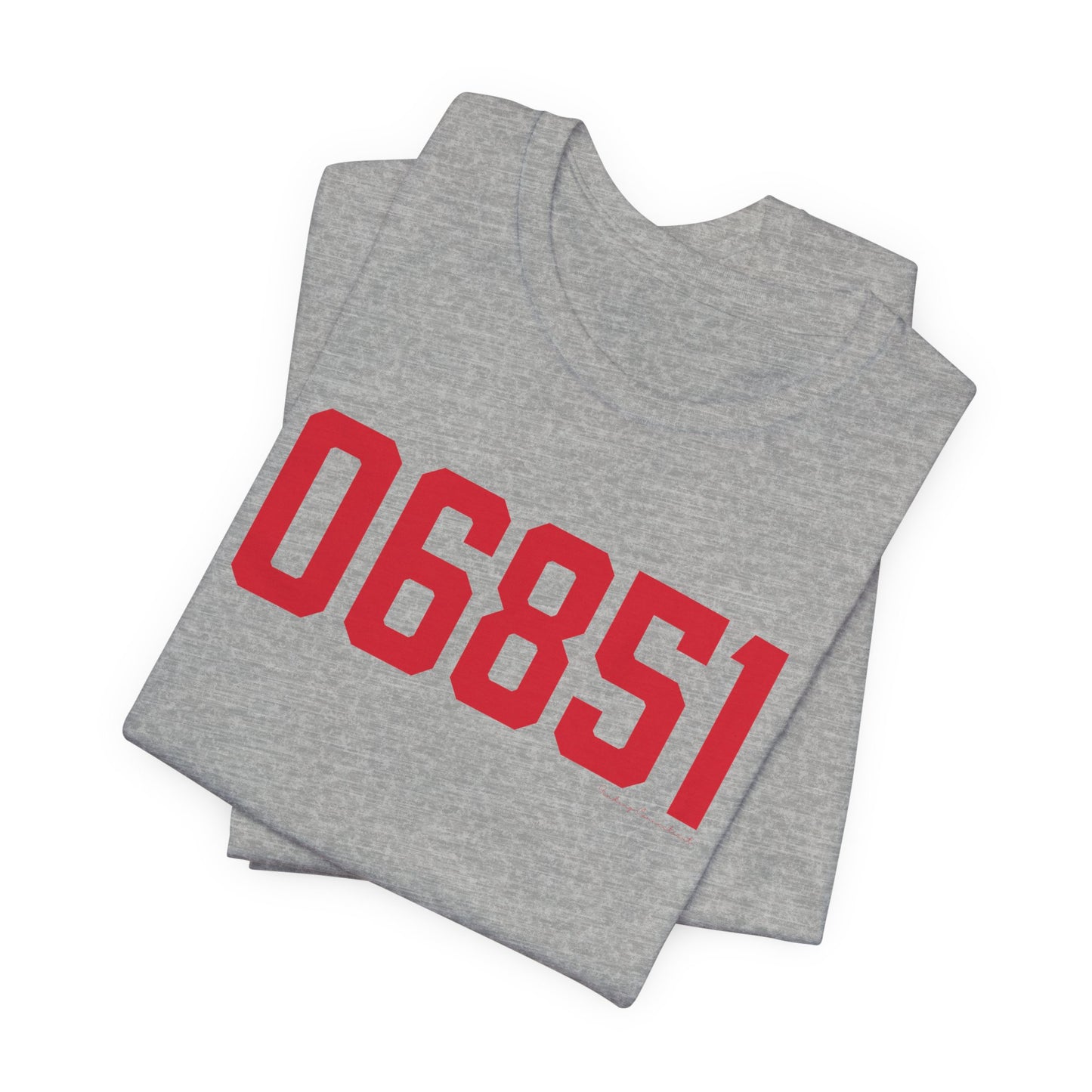 06851 Norwalk Connecticut Zip Code Unisex Jersey Short Sleeve T-Shirt