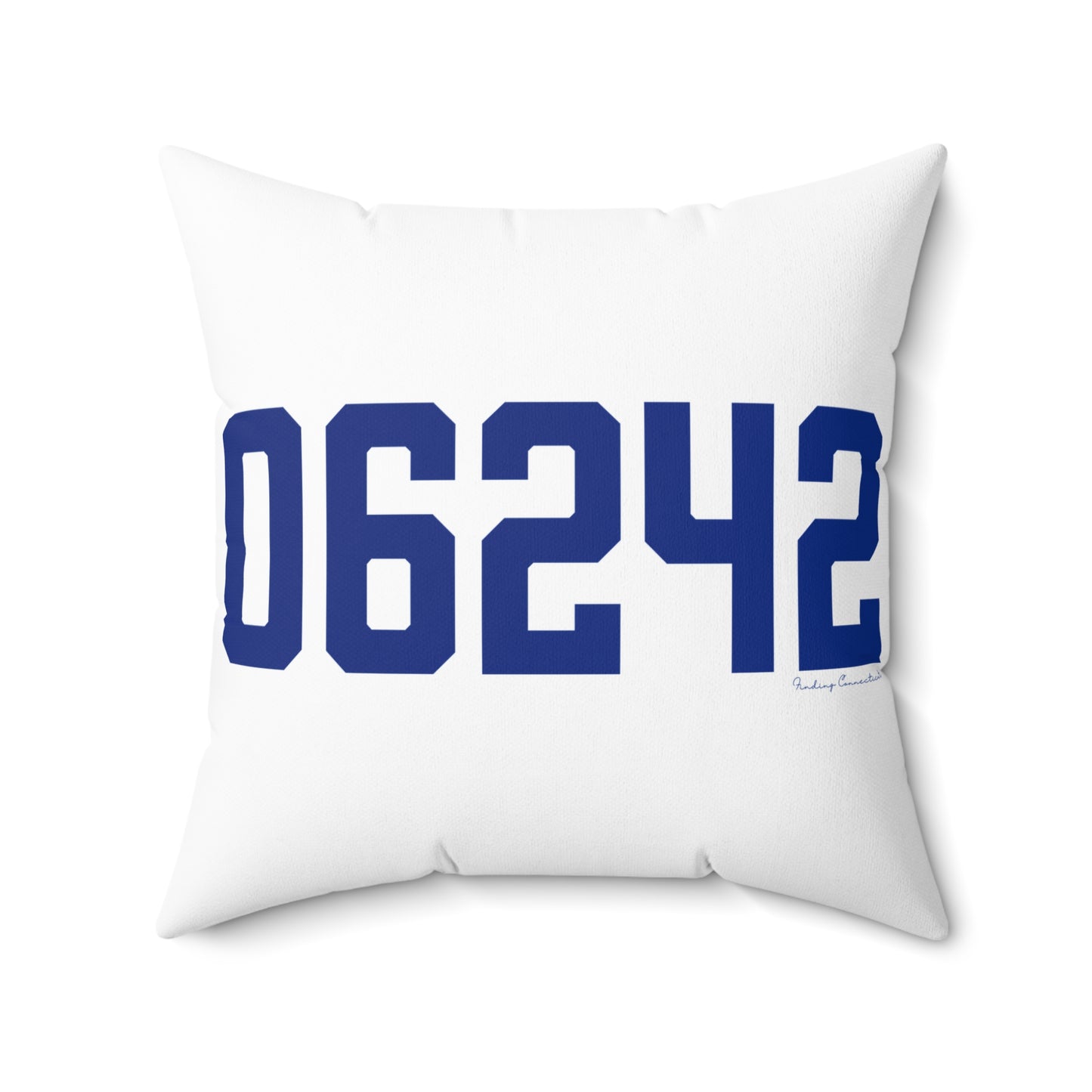 06242 Eastford Connecticut Zip Code Spun Polyester Square Pillow