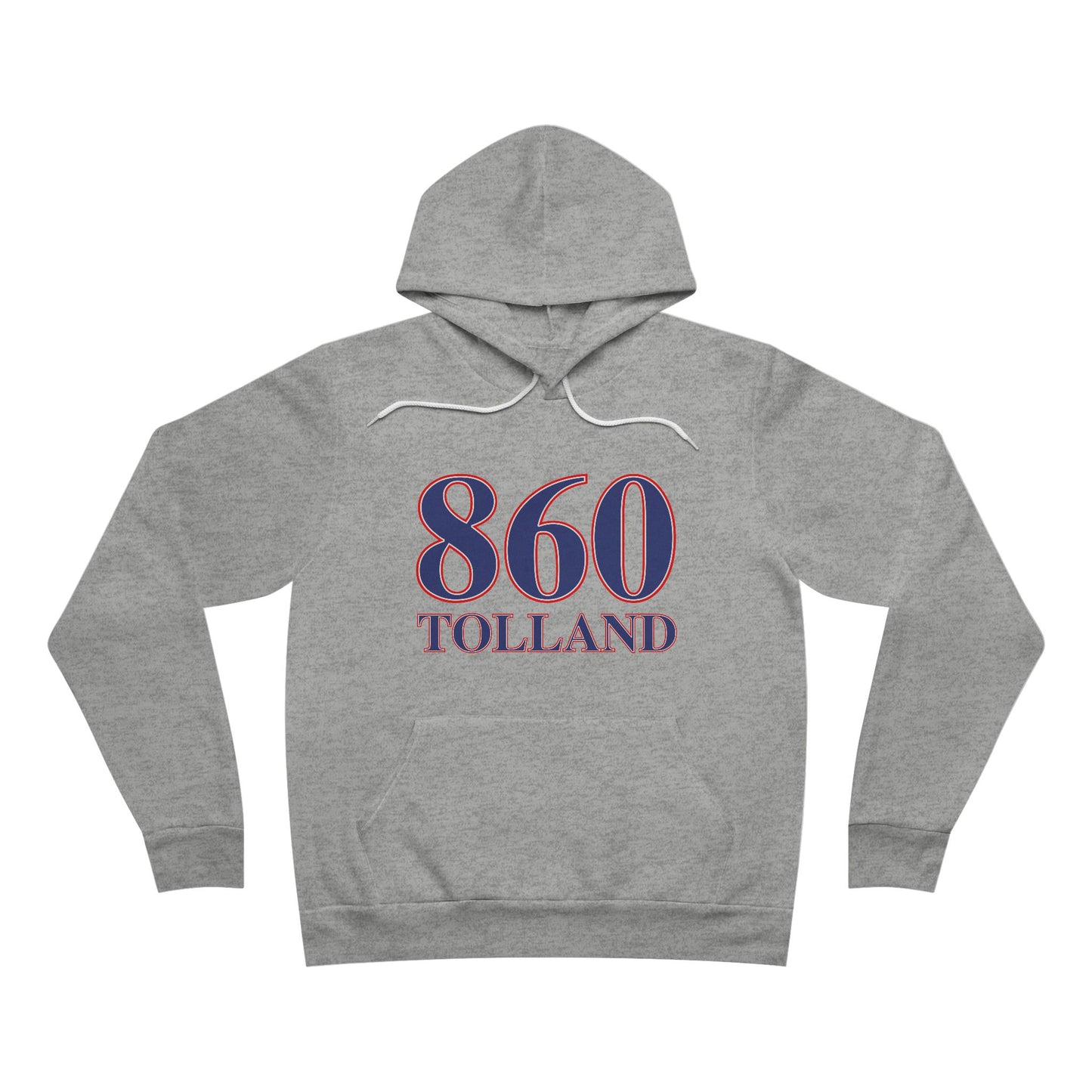 860 Tolland Red White & Blue Unisex Sponge Fleece Pullover Hoodie