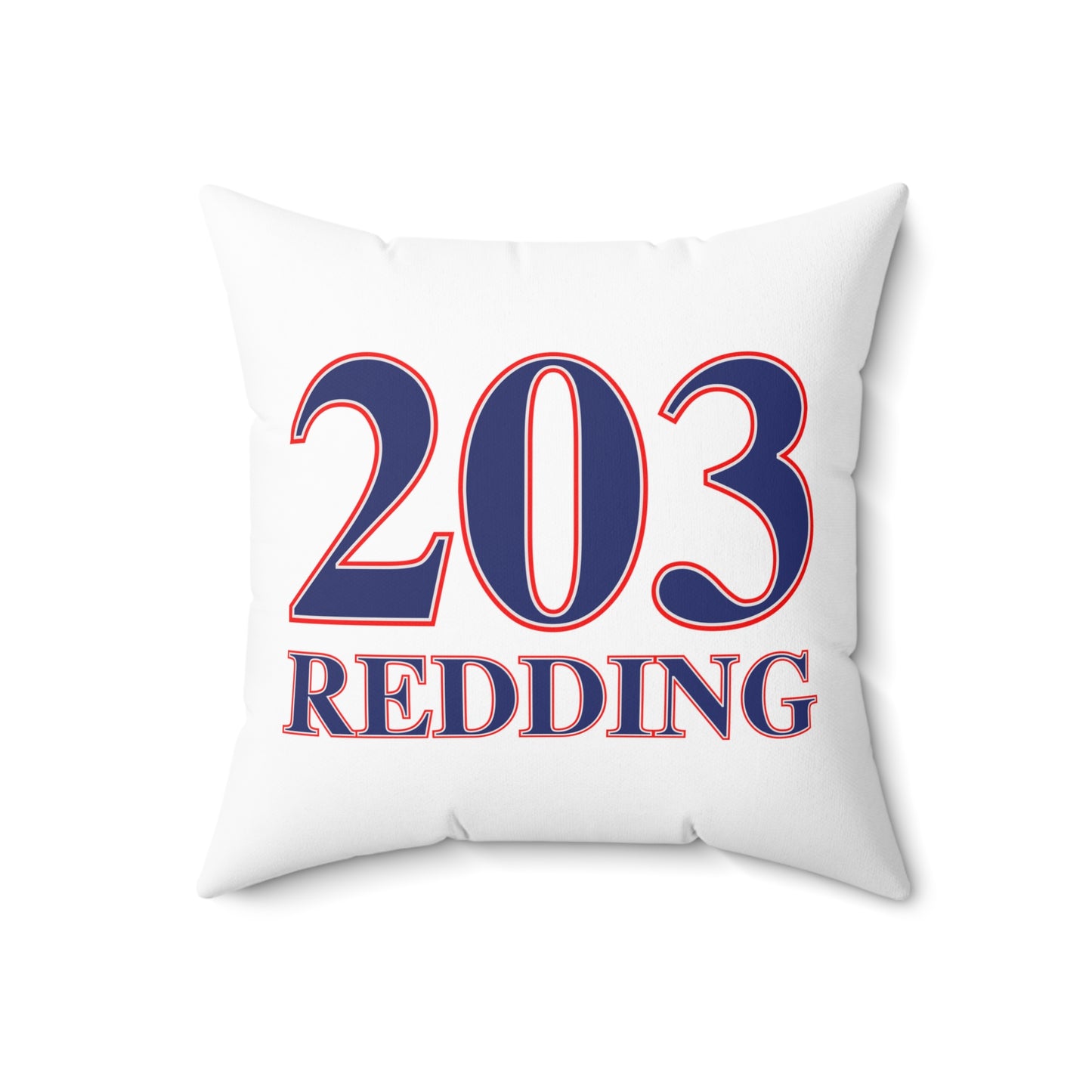 203 Redding Red White & Blue Spun Polyester Square Pillow