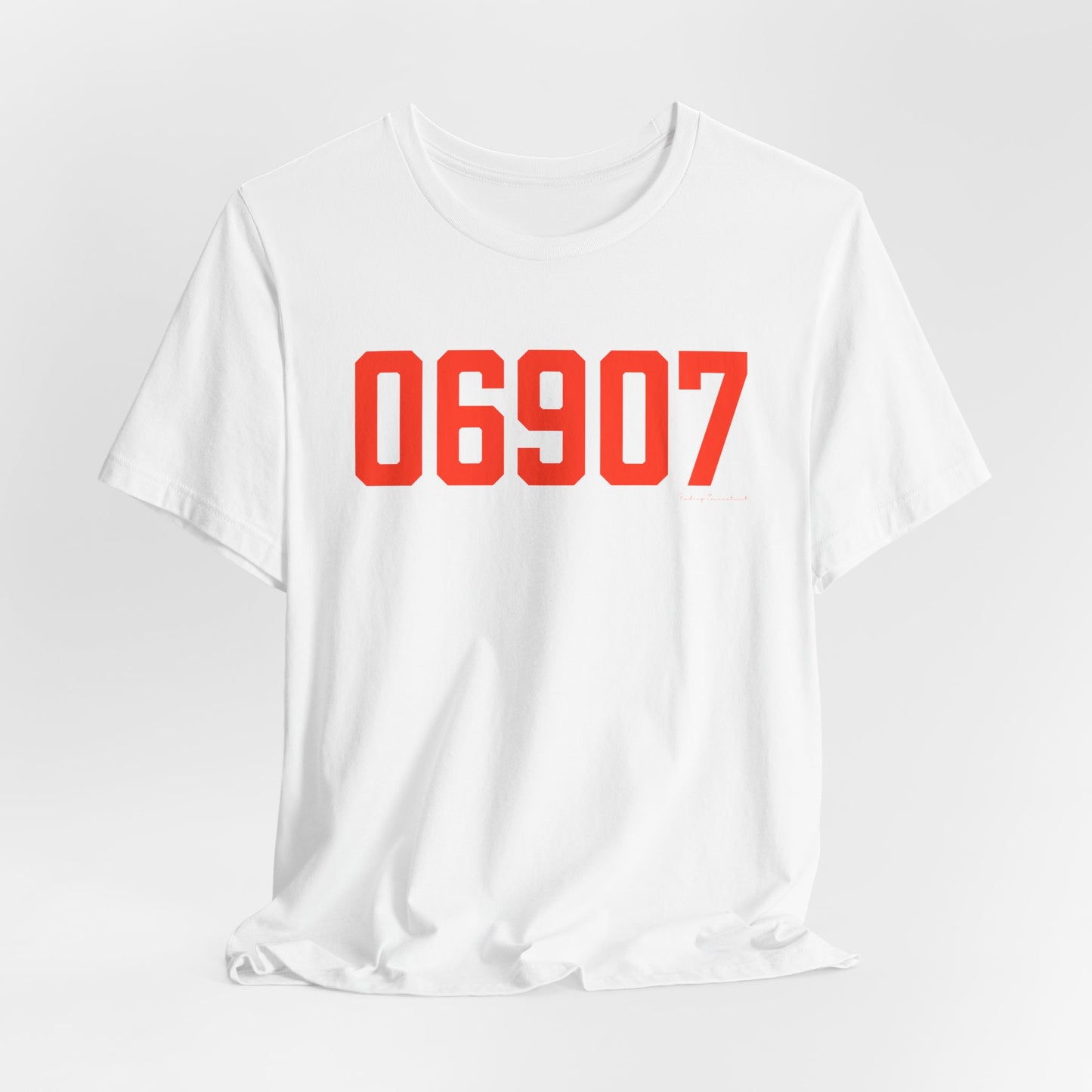 06907 Stamford Connecticut Zip Code Unisex Jersey Short Sleeve T-Shirt