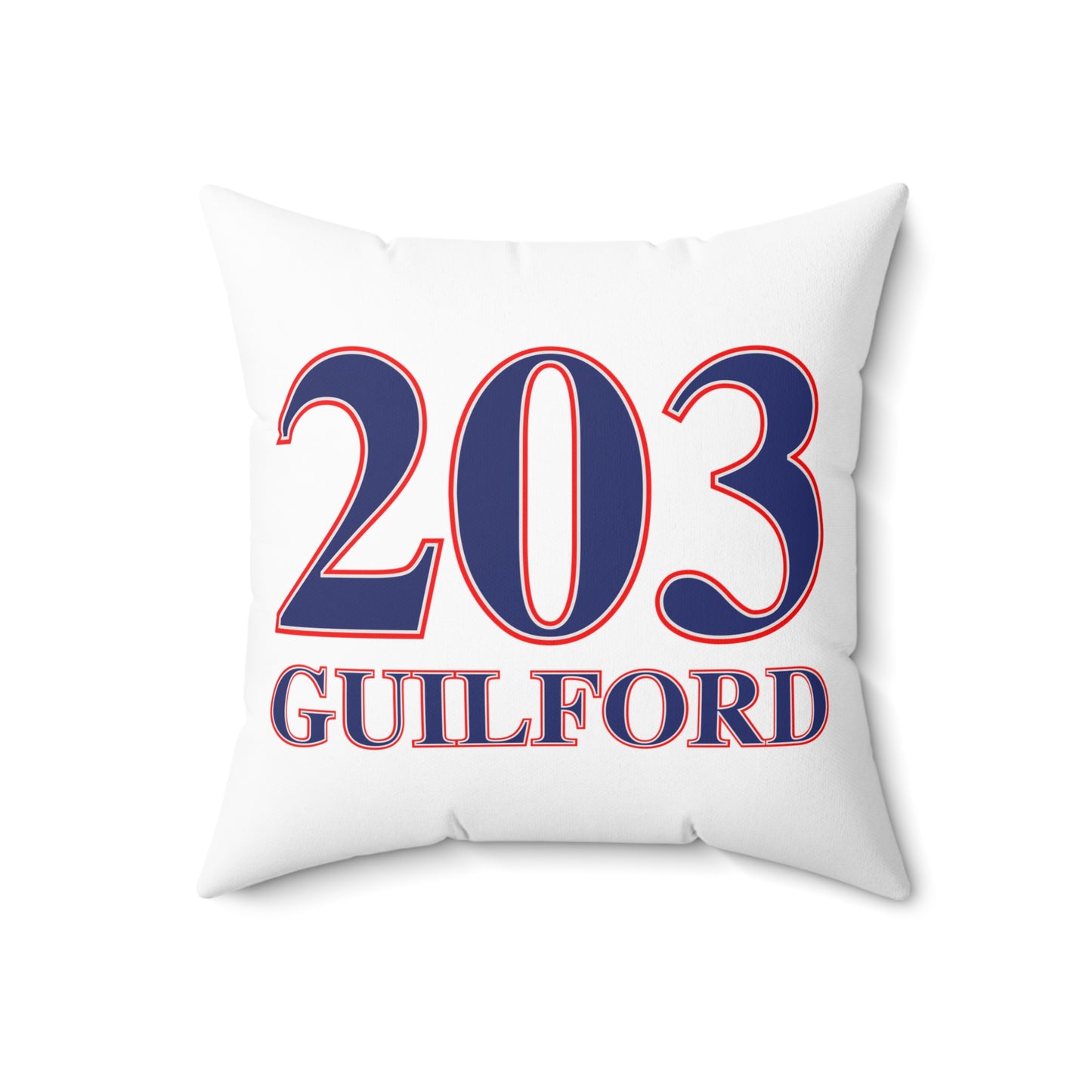 203 Guilford Red White & Blue Spun Polyester Square Pillow