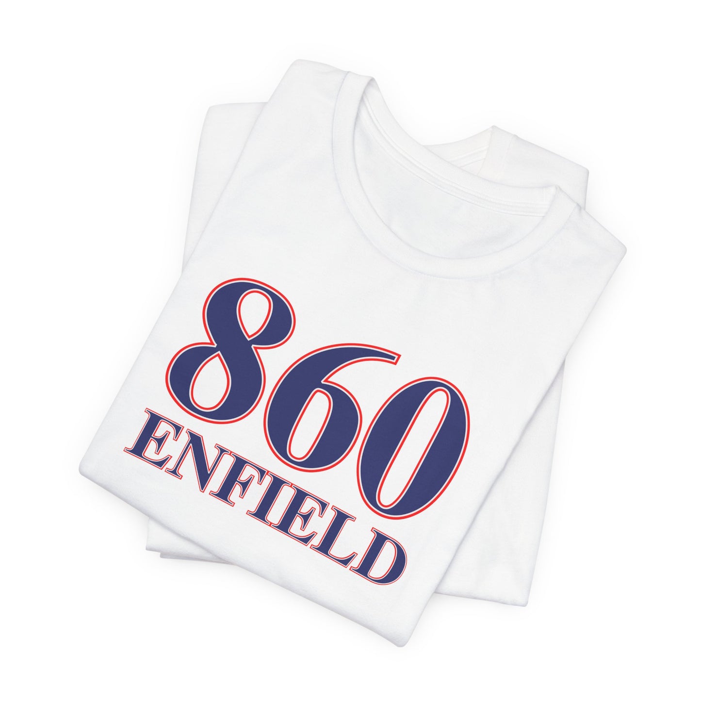 860 Enfield Red White & Blue Unisex Jersey Short Sleeve T-Shirt