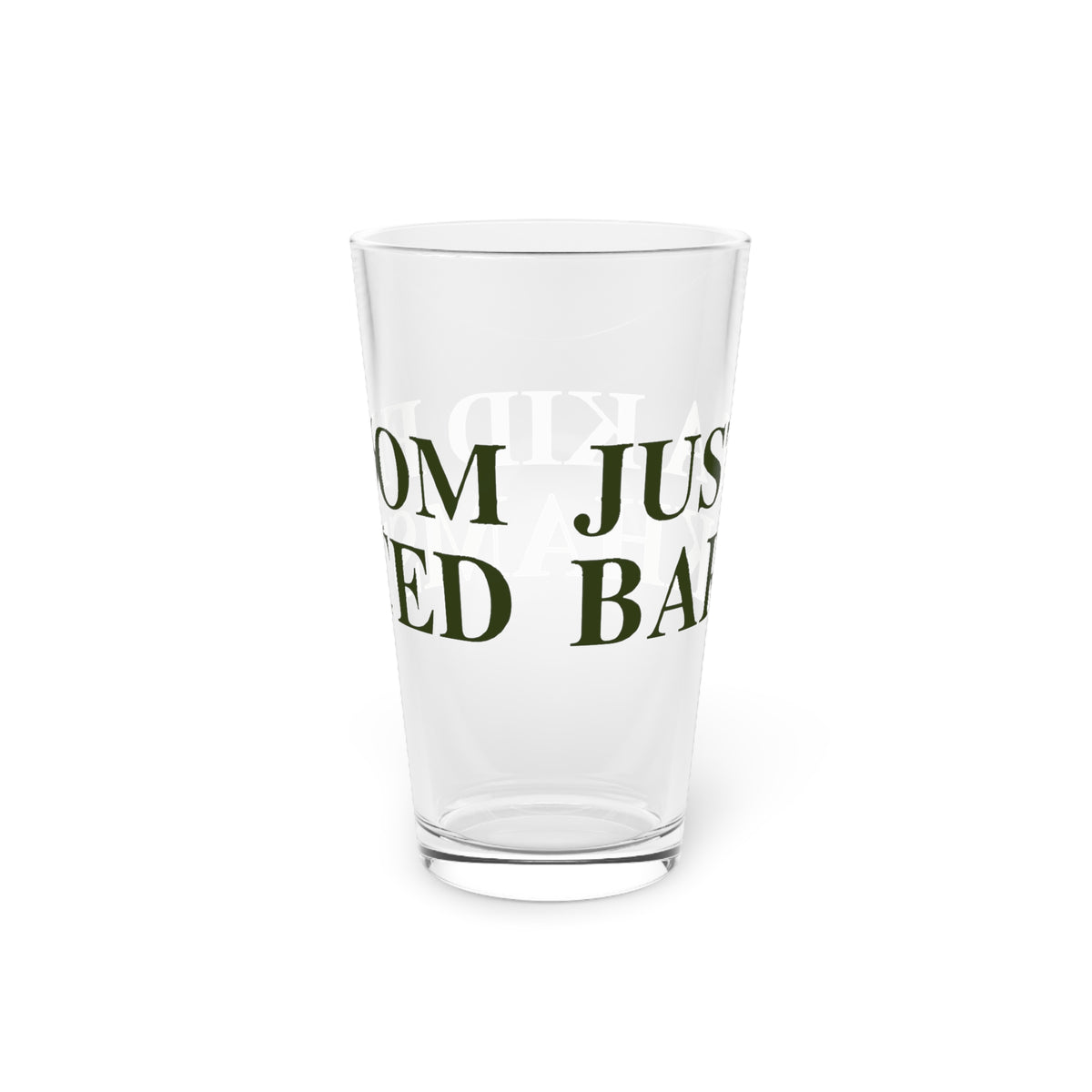 Just a kid from Barkhamsted Pint Glass, 16oz