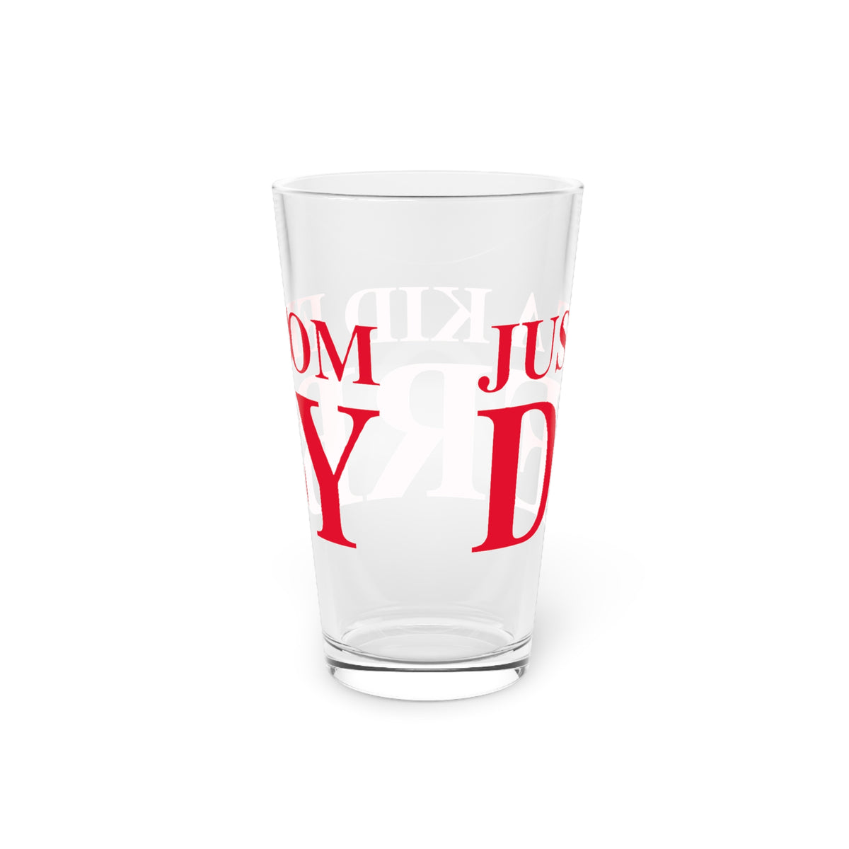 Just a kid from Derby Pint Glass, 16oz