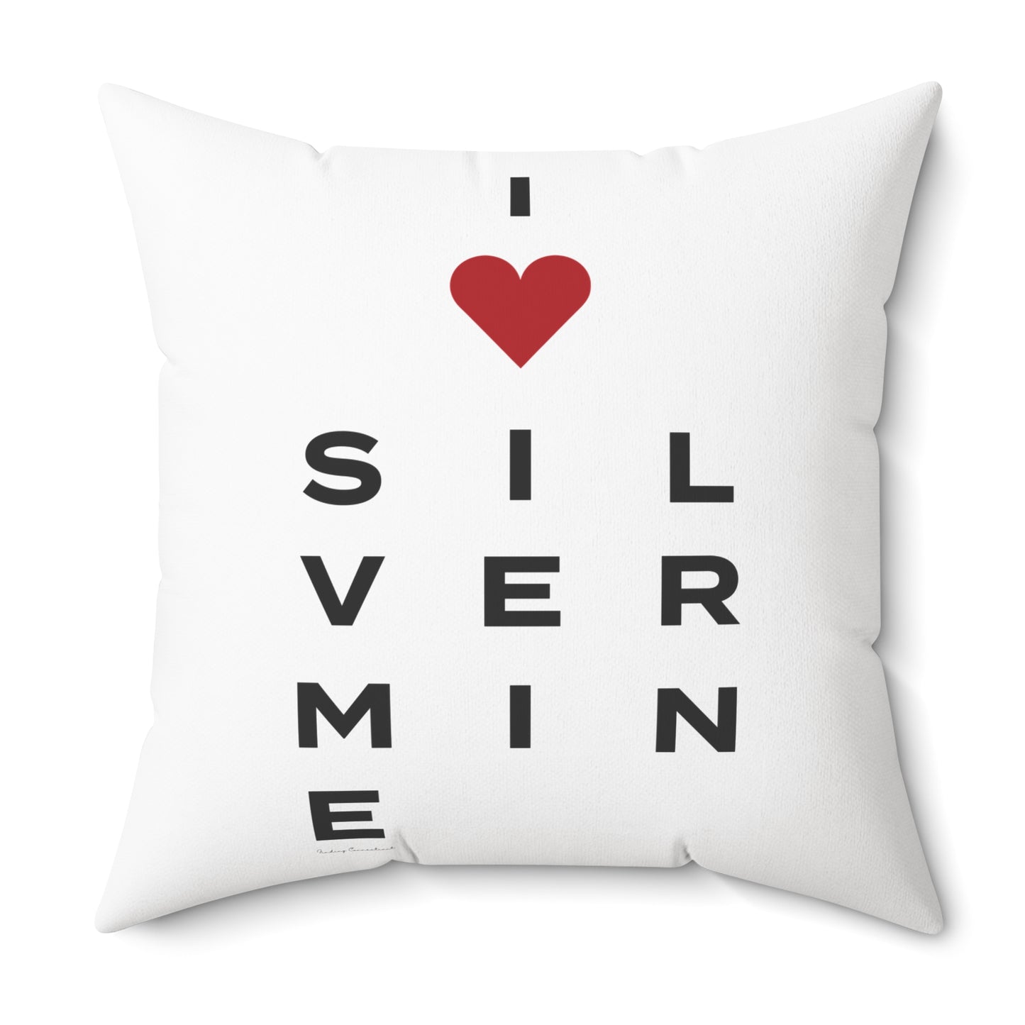 Silvermine Vision Spun Polyester Square Pillow