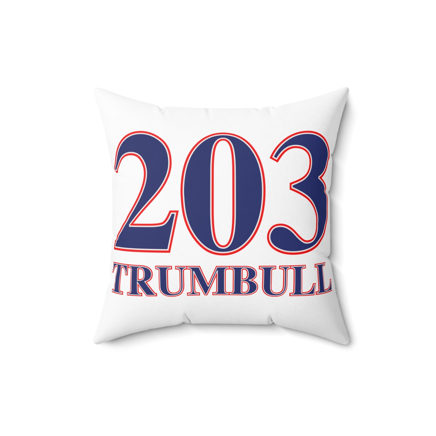 203 Trumbull Red White & Blue Spun Polyester Square Pillow