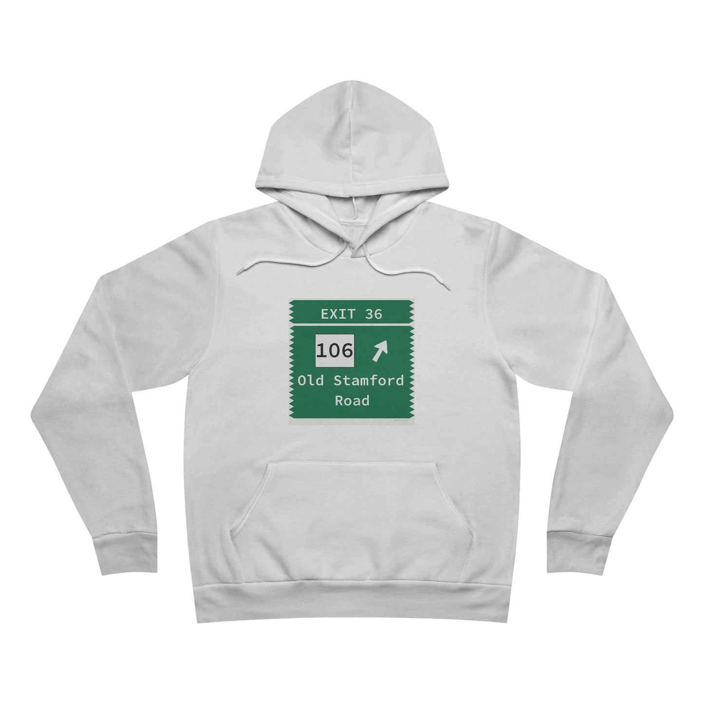 Vintage Merritt Parkway Exit 36 Sign Unisex Sponge Fleece Pullover Hoodie