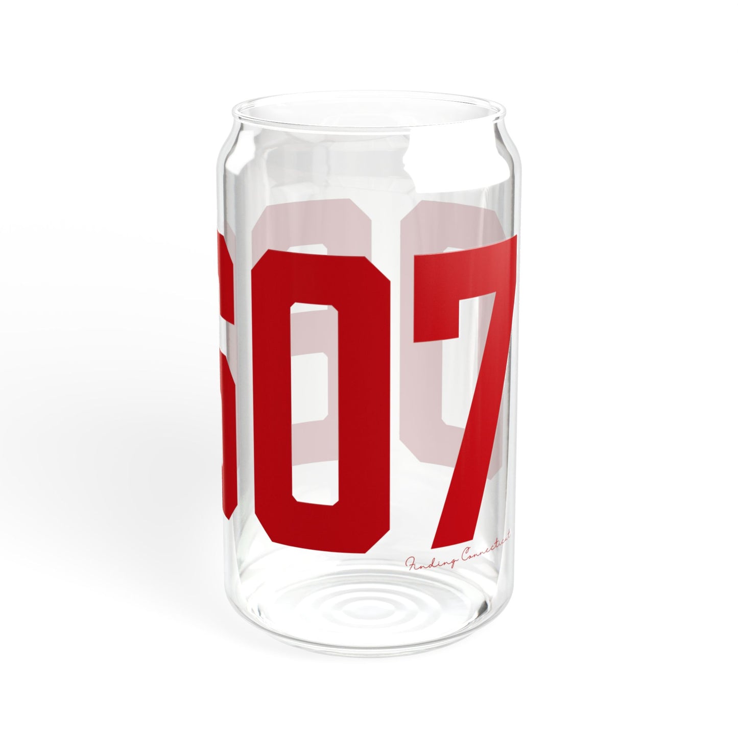 06607 Bridgeport Connecticut Zip Code Sipper Glass, 16oz
