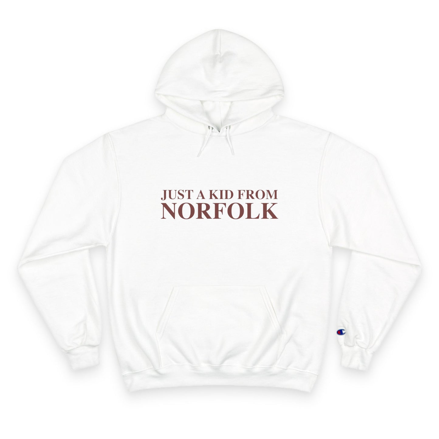 Just a kid from Norfolk Champion Hoodie
