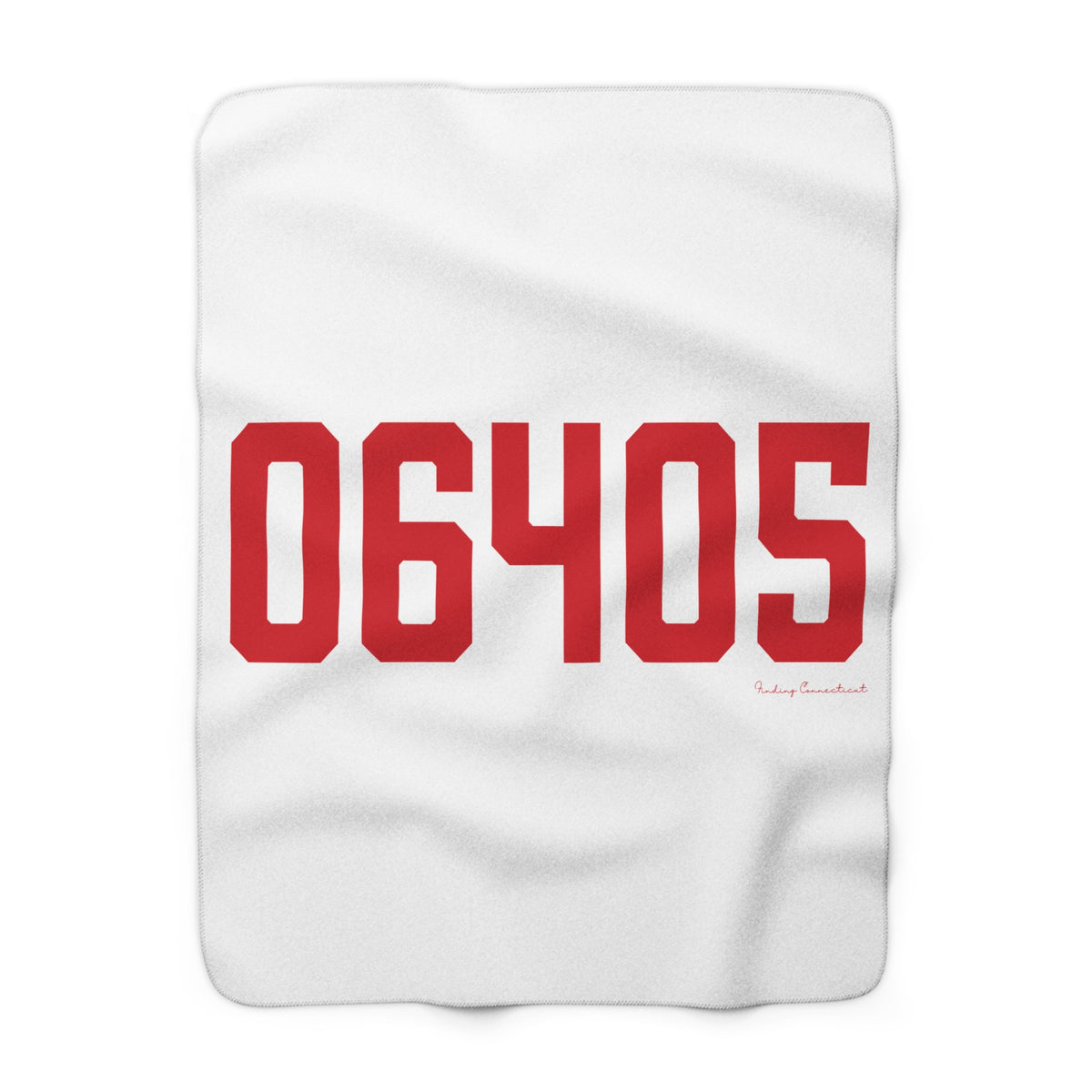 06405 Branford Connecticut Zip Code Sherpa Fleece Blanket