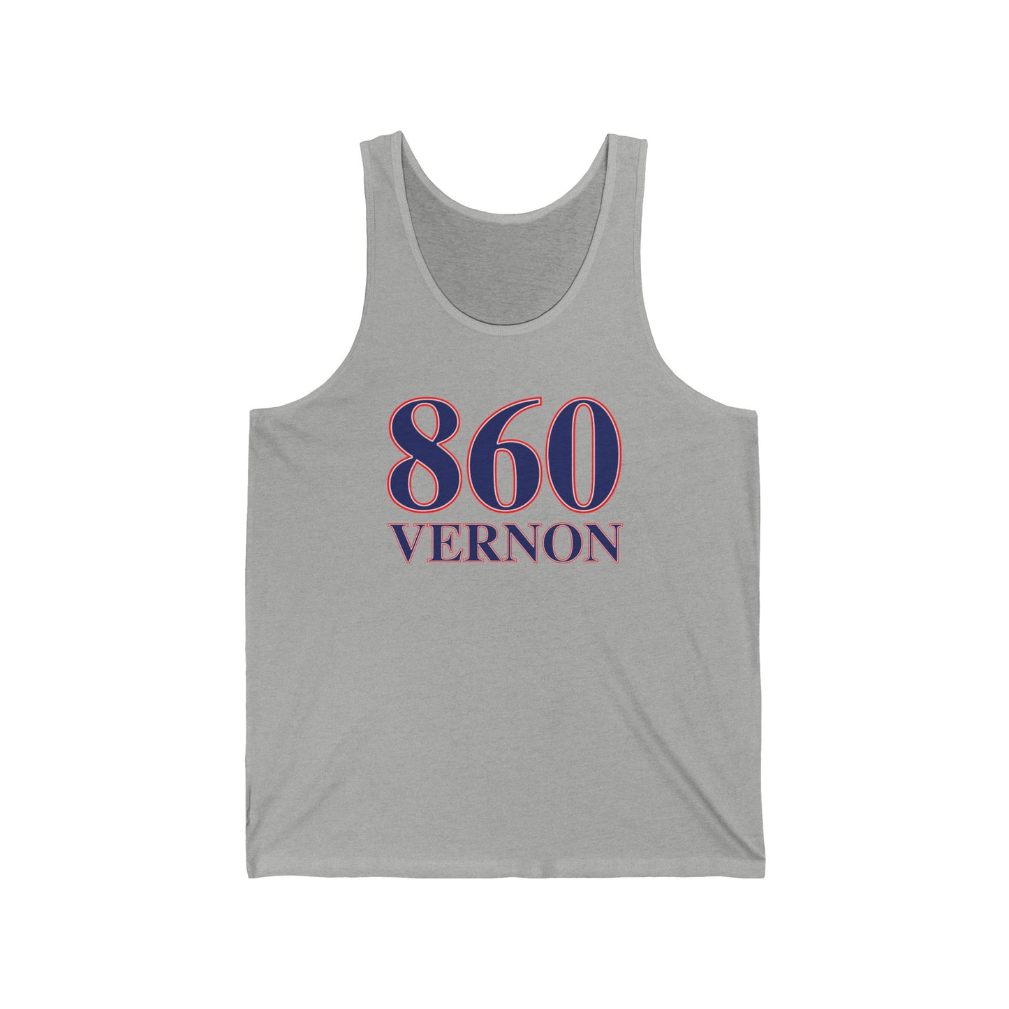 860 Vernon Red White & Blue Unisex Jersey Tank Top