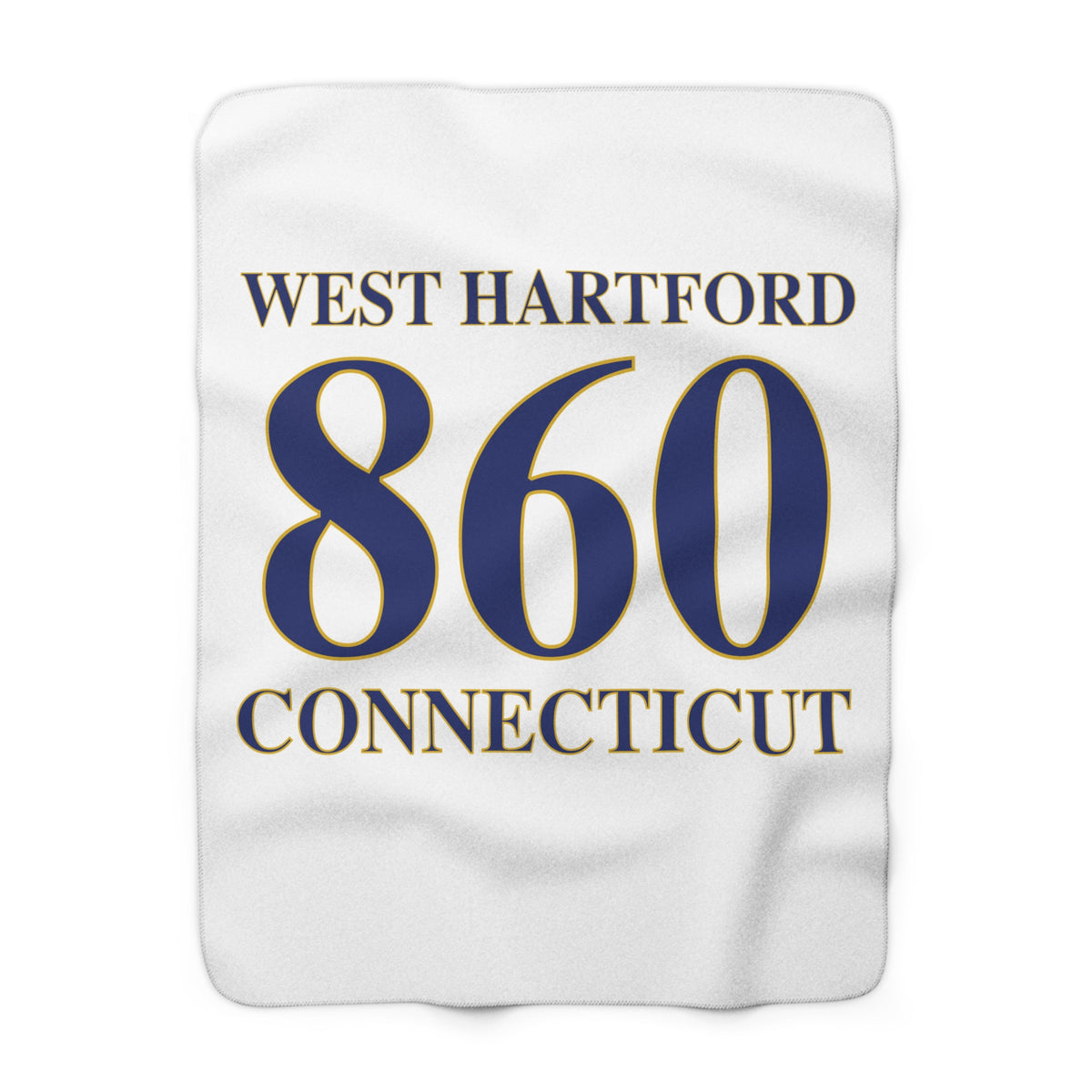 West Hartford 860 Connecticut Sherpa Fleece Blanket