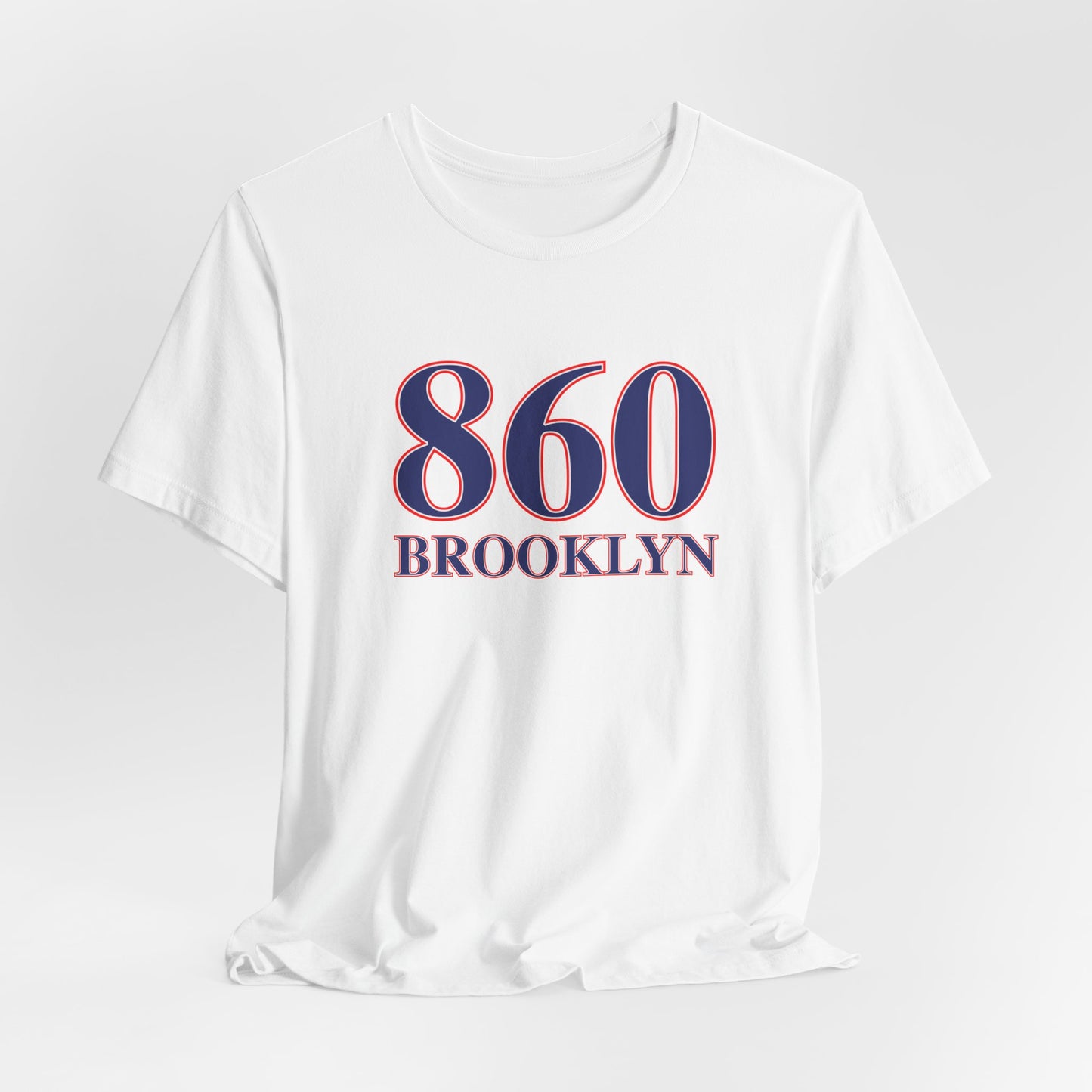 860 Brooklyn Red White & Blue Unisex Jersey Short Sleeve T-Shirt