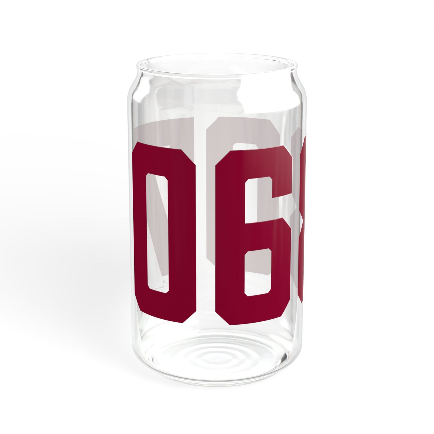06807 - Greenwich Connecticut Zip Code Sipper Glass, 16oz