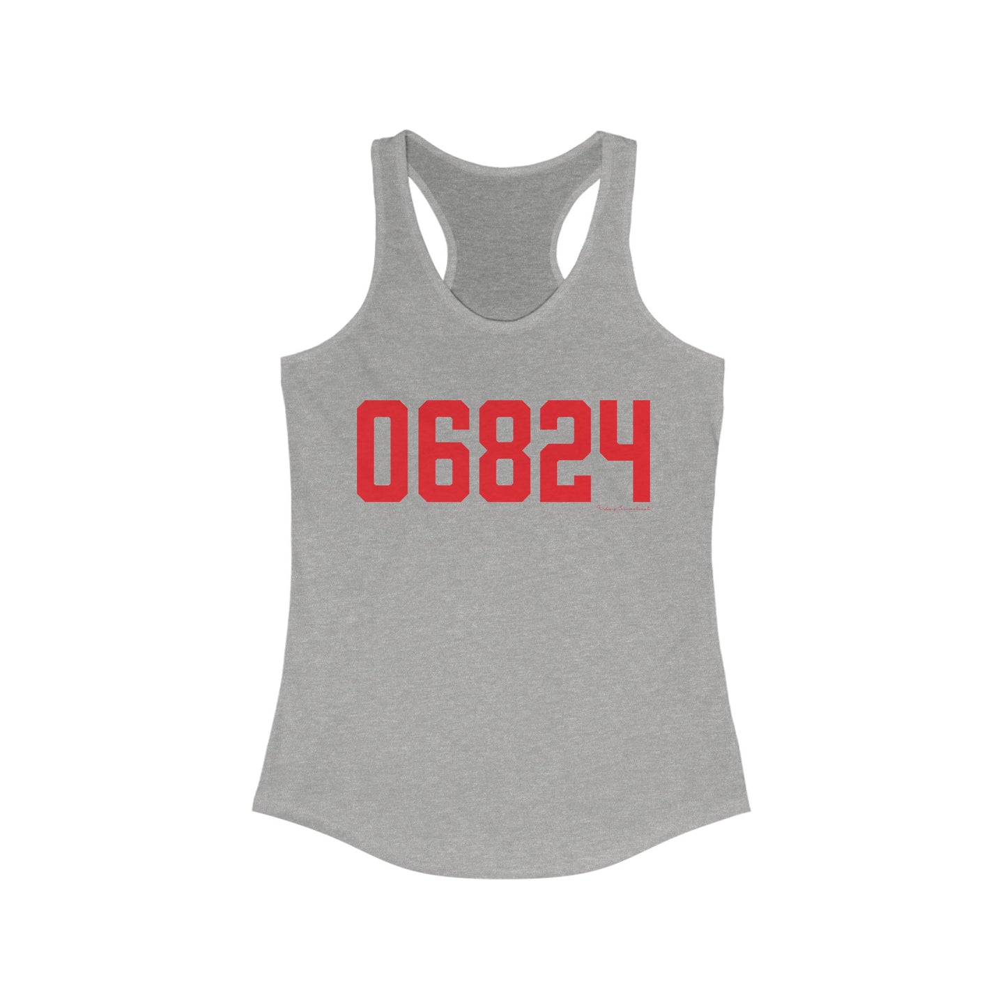 06824 Fairfield Connecticut Zip Code Women's Ideal Racerback Tank Top