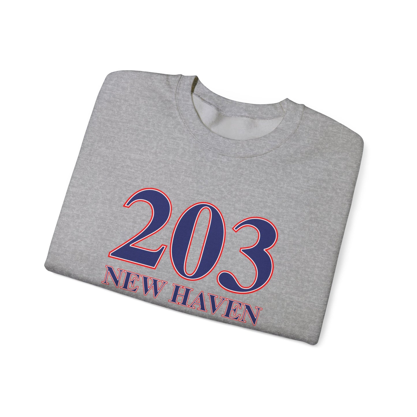 203 New Haven Red, White & Blue Unisex Heavy Blend™ Crewneck Sweatshirt
