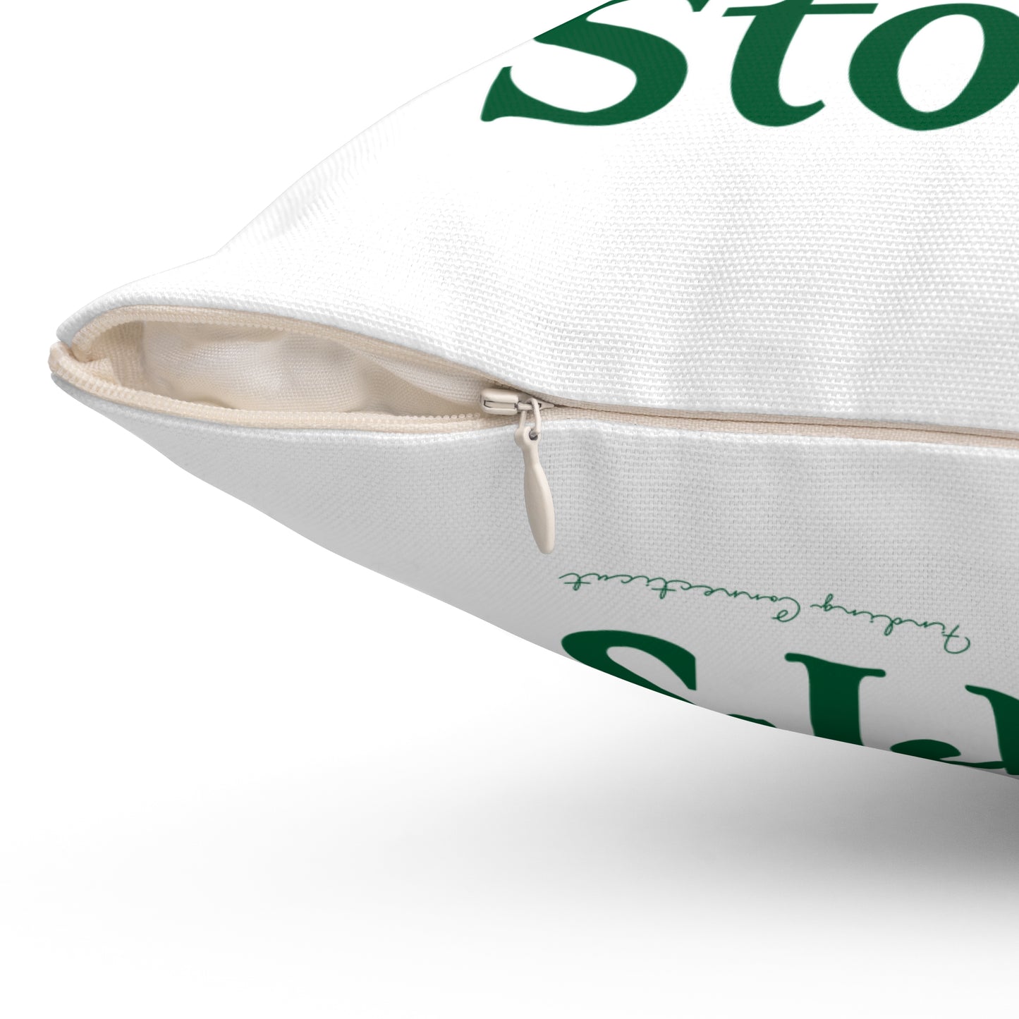 I Clover Storrs Spun Polyester Square Pillow