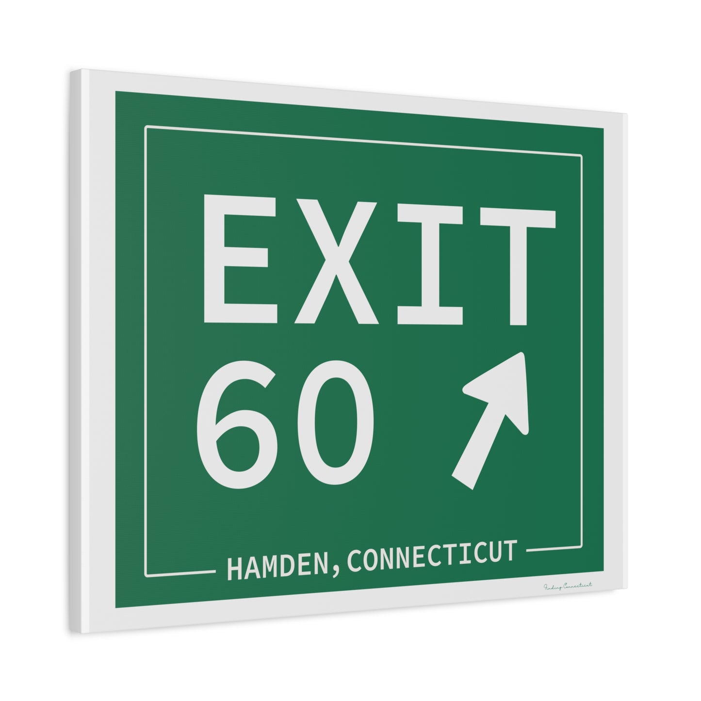 Vintage Exit 60 WCP Sign Matte Canvas, Stretched, 1.25"