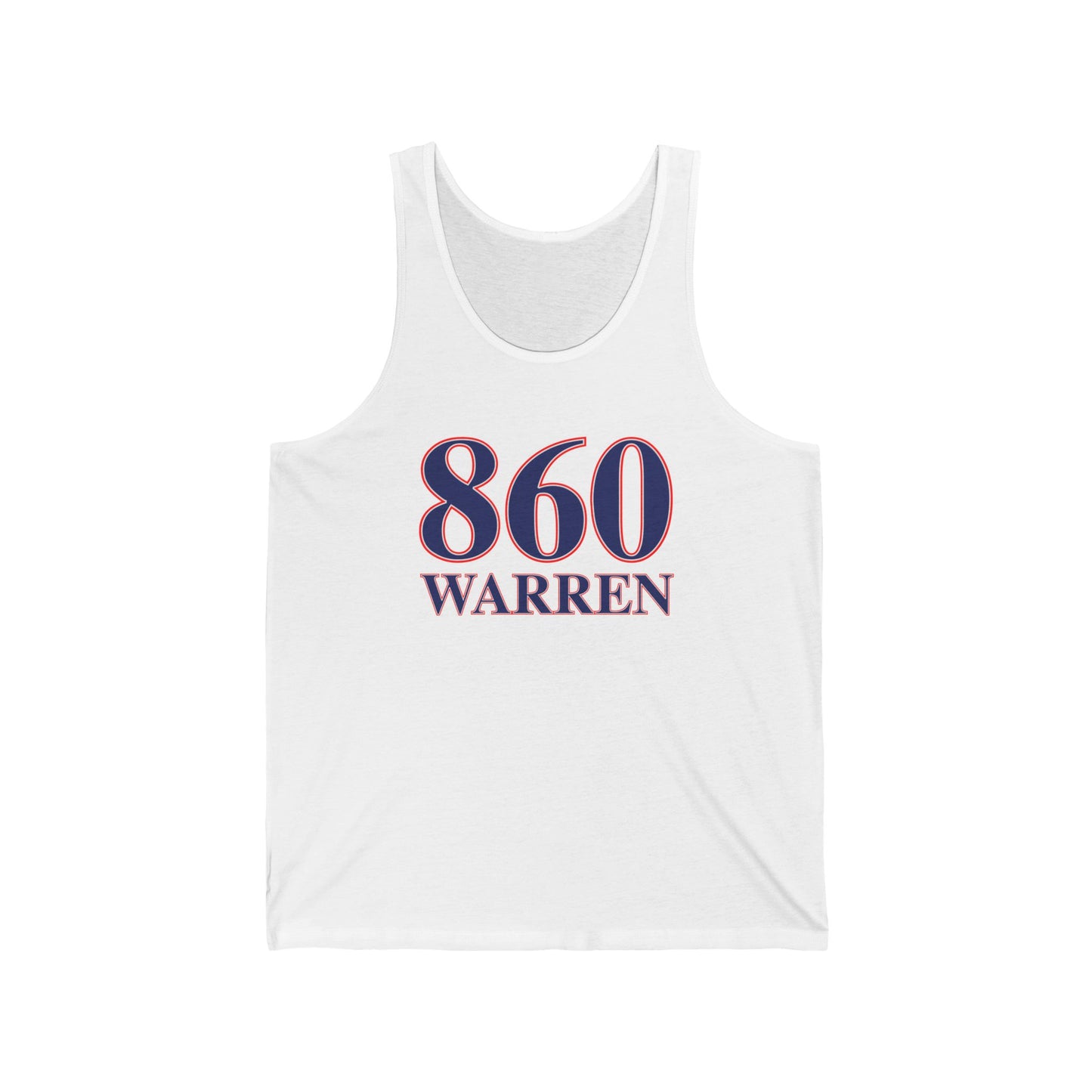 860 Warren Red White & Blue Unisex Jersey Tank Top