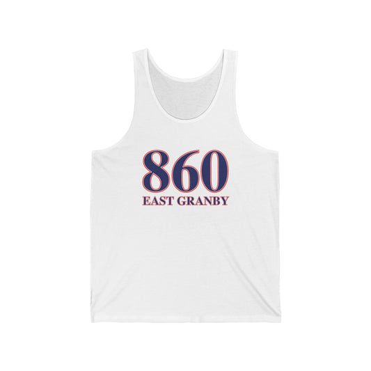 860 East Granby Red White & Blue Unisex Jersey Tank Top