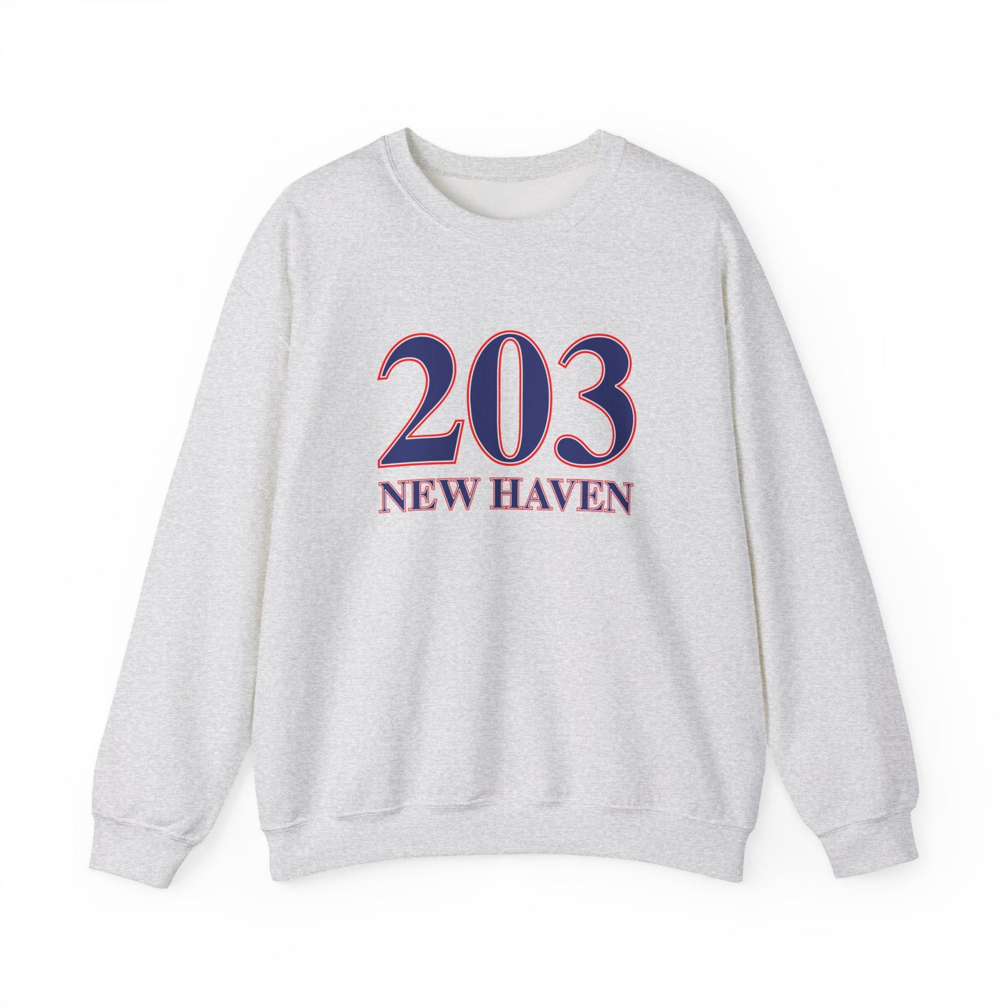203 New Haven Red, White & Blue Unisex Heavy Blend™ Crewneck Sweatshirt