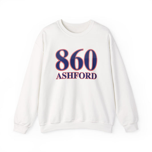 860 Ashford Red White & Blue Unisex Heavy Blend™ Crewneck Sweatshirt