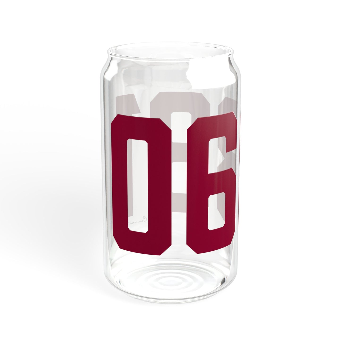 06831 - Greenwich Connecticut Zip Code Sipper Glass, 16oz