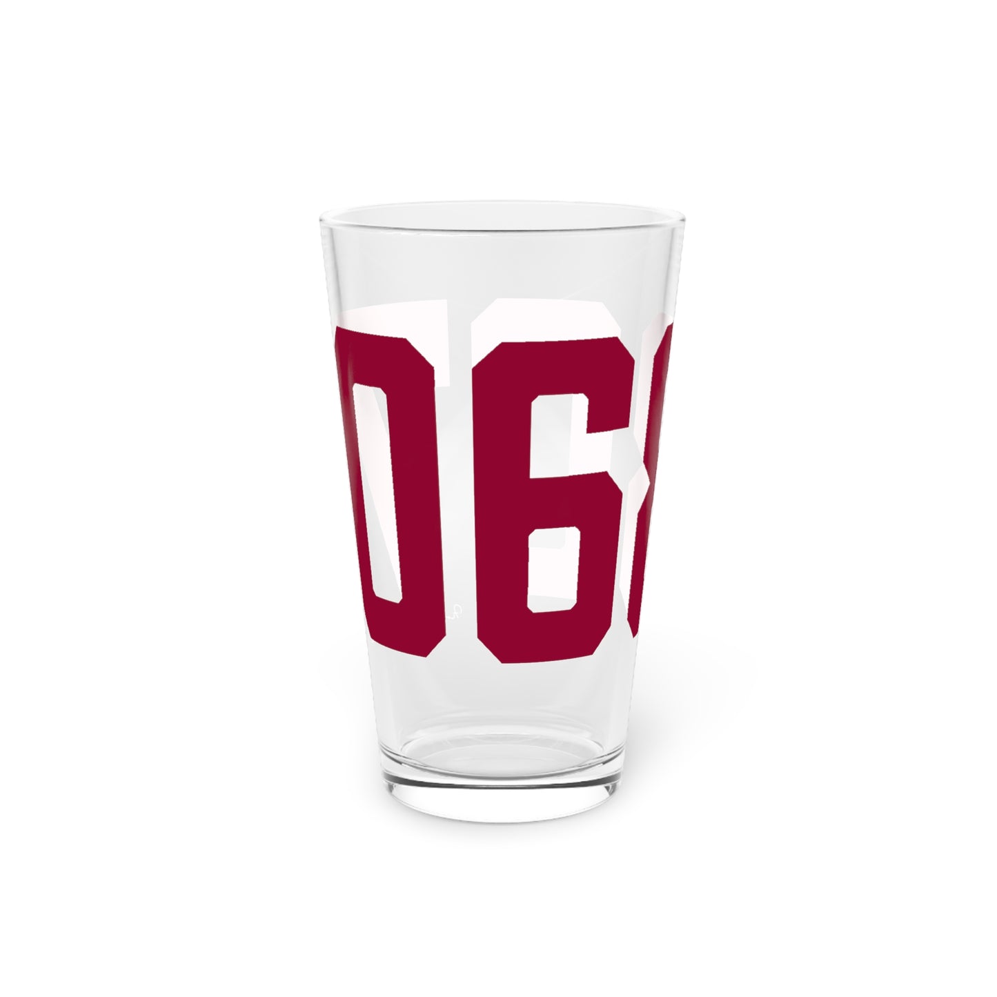 06807 - Greenwich Connecticut Zip Code Pint Glass, 16oz