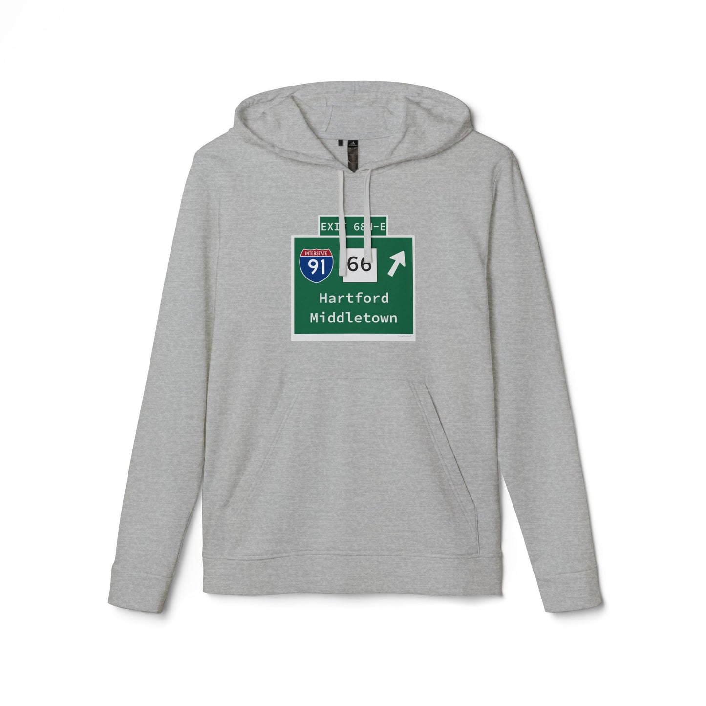 Vintage WCP Exit 68-NE Sign adidas Unisex Fleece Hoodie