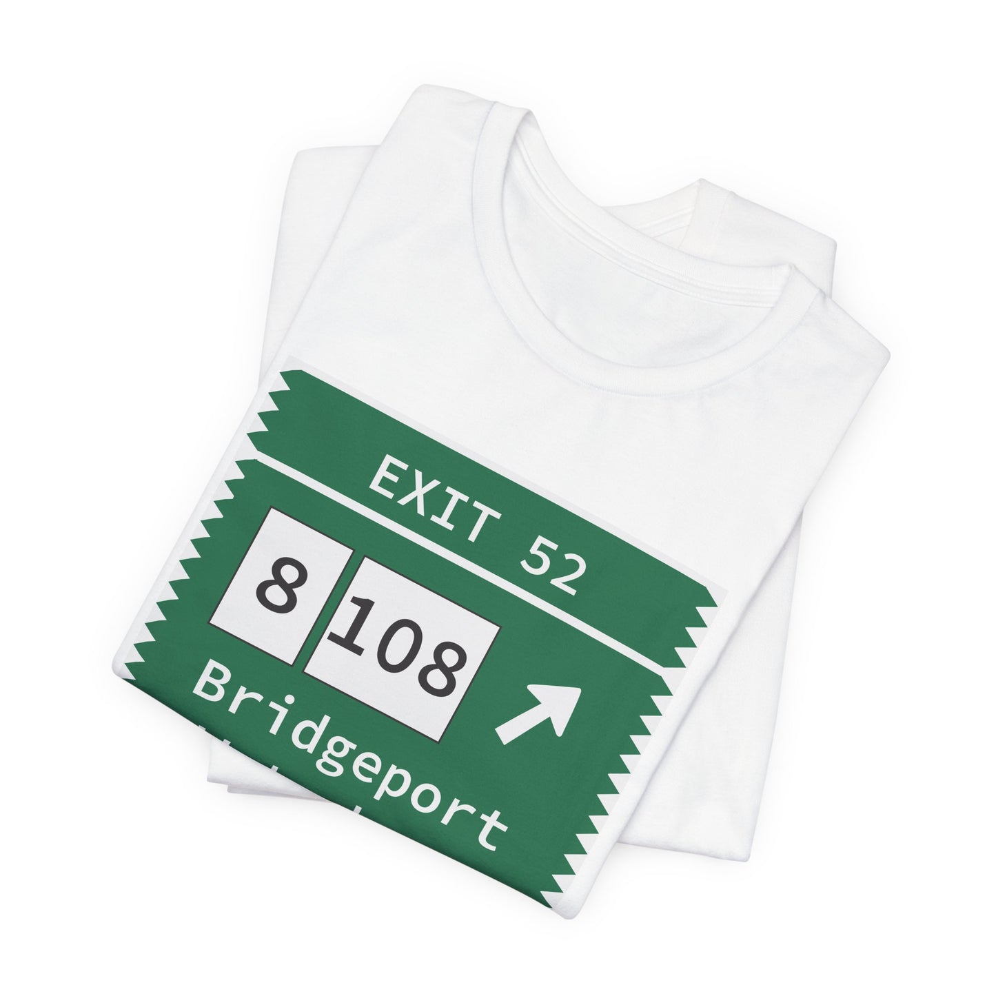 Vintage Merritt Parkway Exit 52 Sign Unisex Jersey Short Sleeve T-Shirt