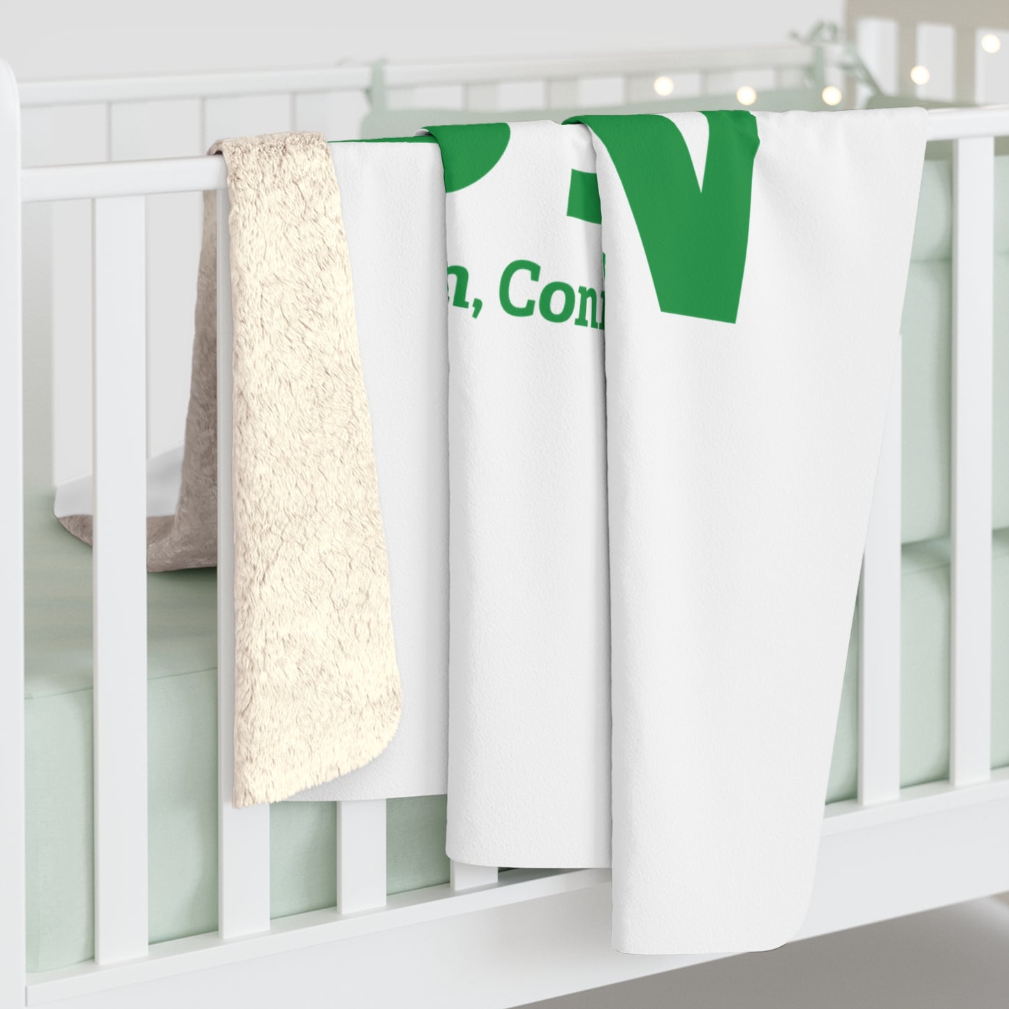 I Heart ESTN Sherpa Fleece Blanket
