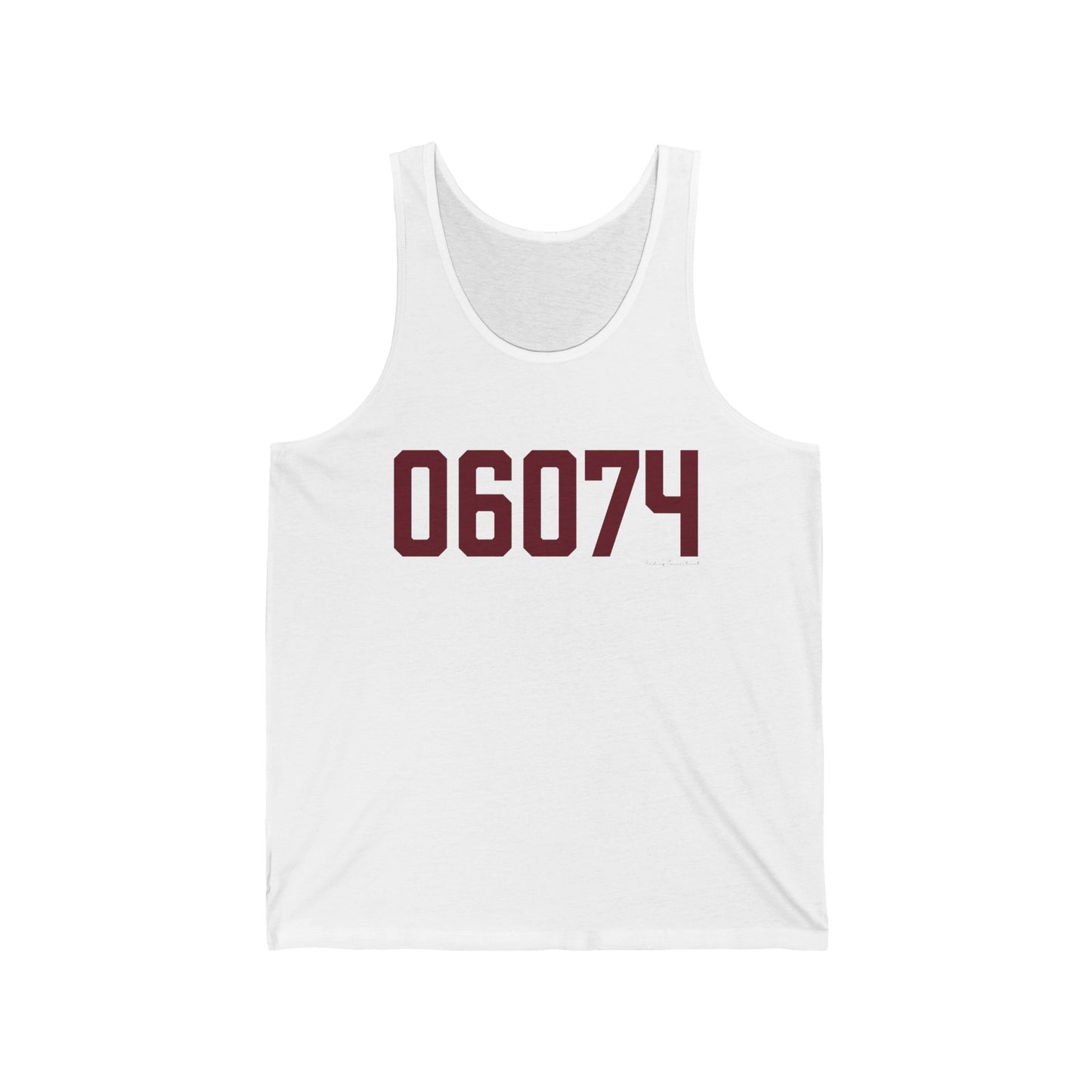 06074- South Windsor Connecticut Zip Code Unisex Jersey Tank Top