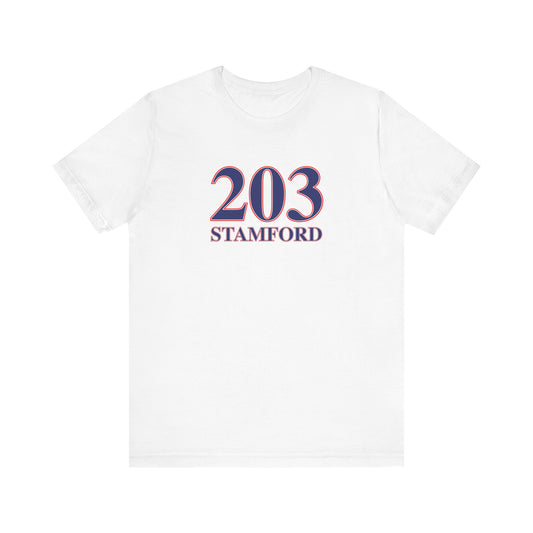203 Stamford Red, White & Blue Unisex Jersey Short Sleeve T-Shirt