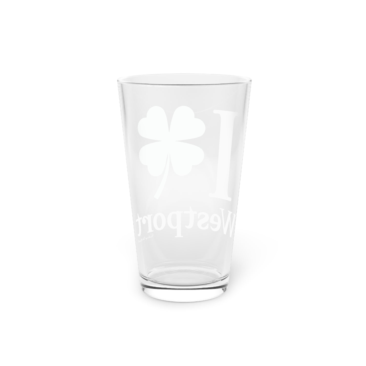 I Clover Westport Pint Glass, 16oz