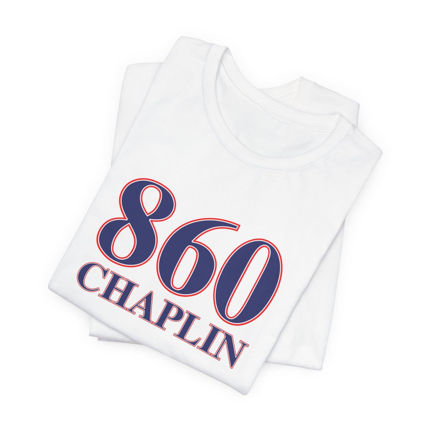 860 Chaplin Red White & Blue Unisex Jersey Short Sleeve T-Shirt