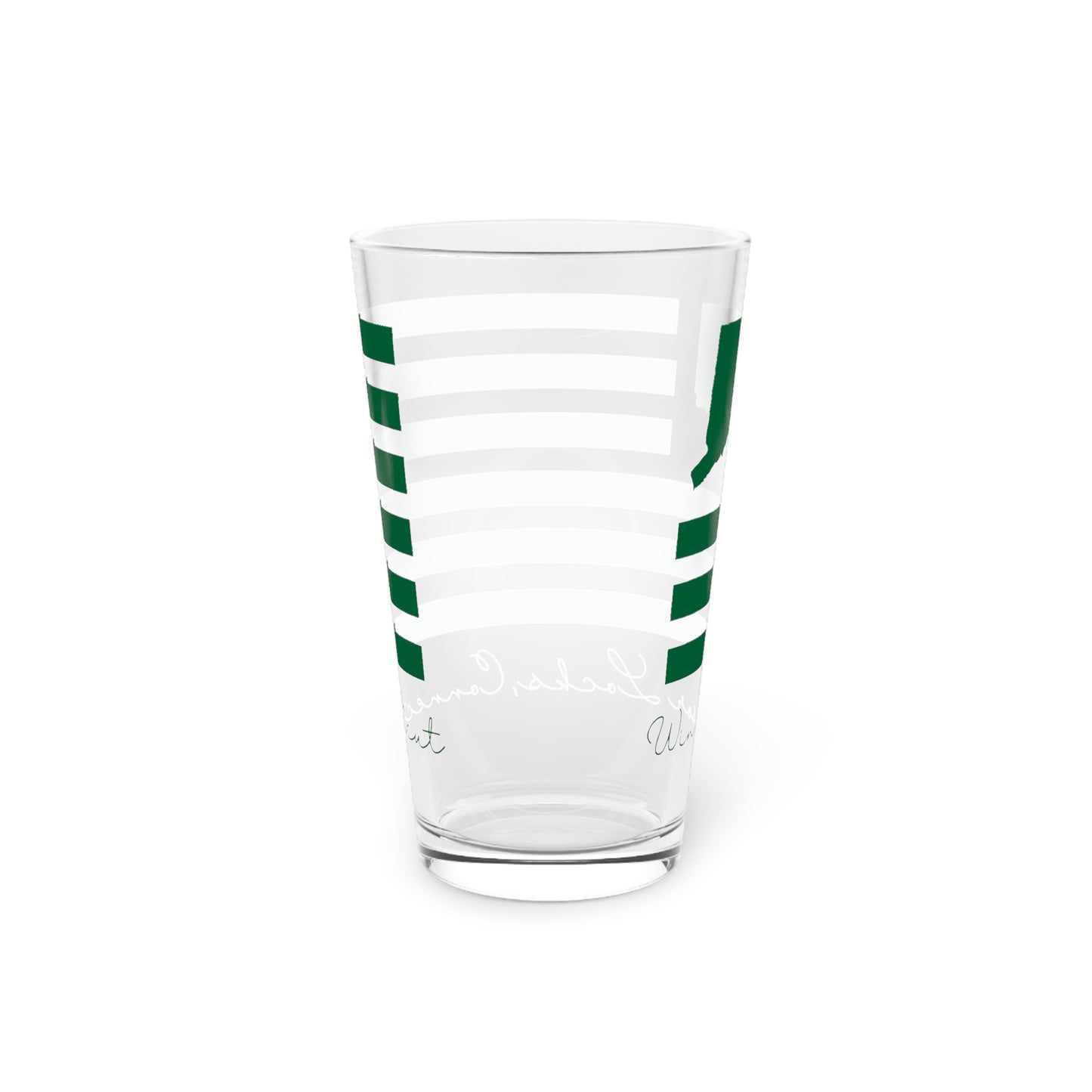 Windsor Locks Connecticut St. Patrick’s Day Flag Pint Glass, 16oz