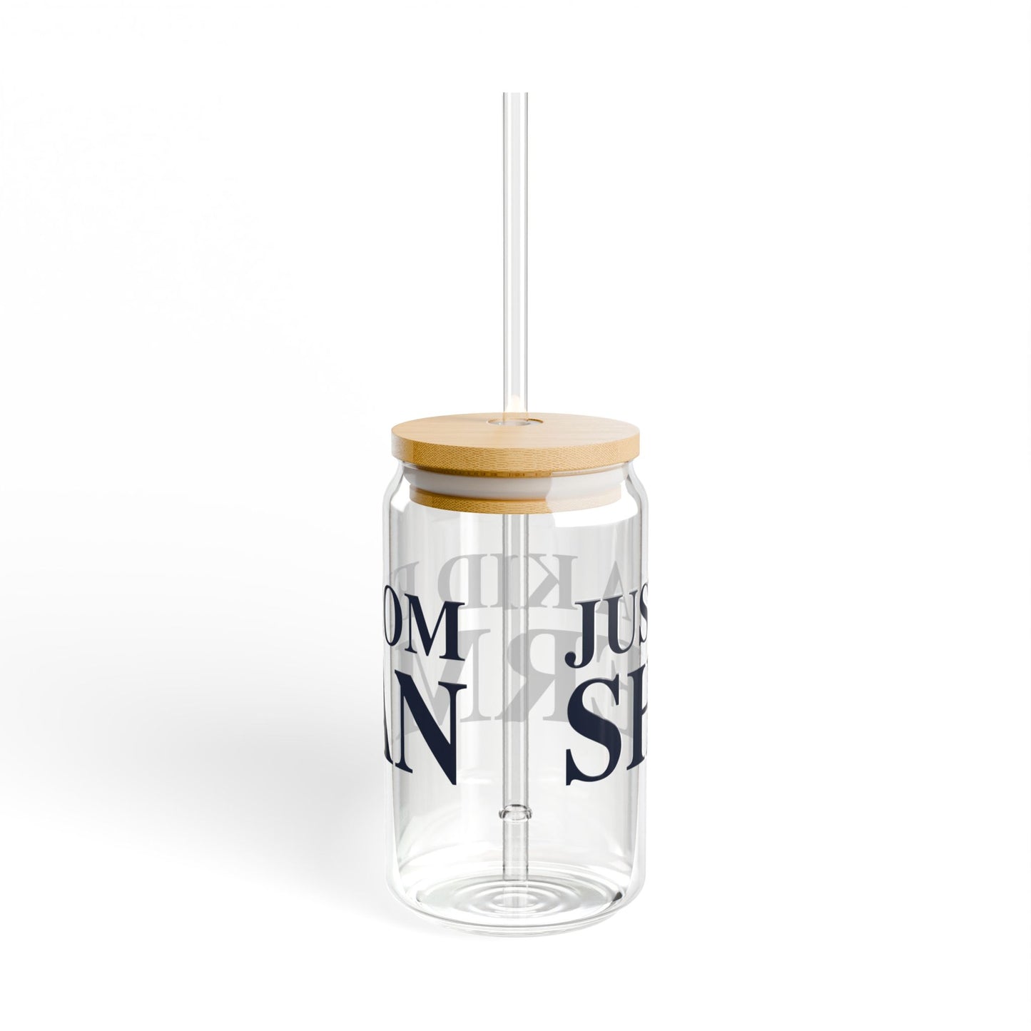 Just a kid from Sherman Sipper Glass, 16oz