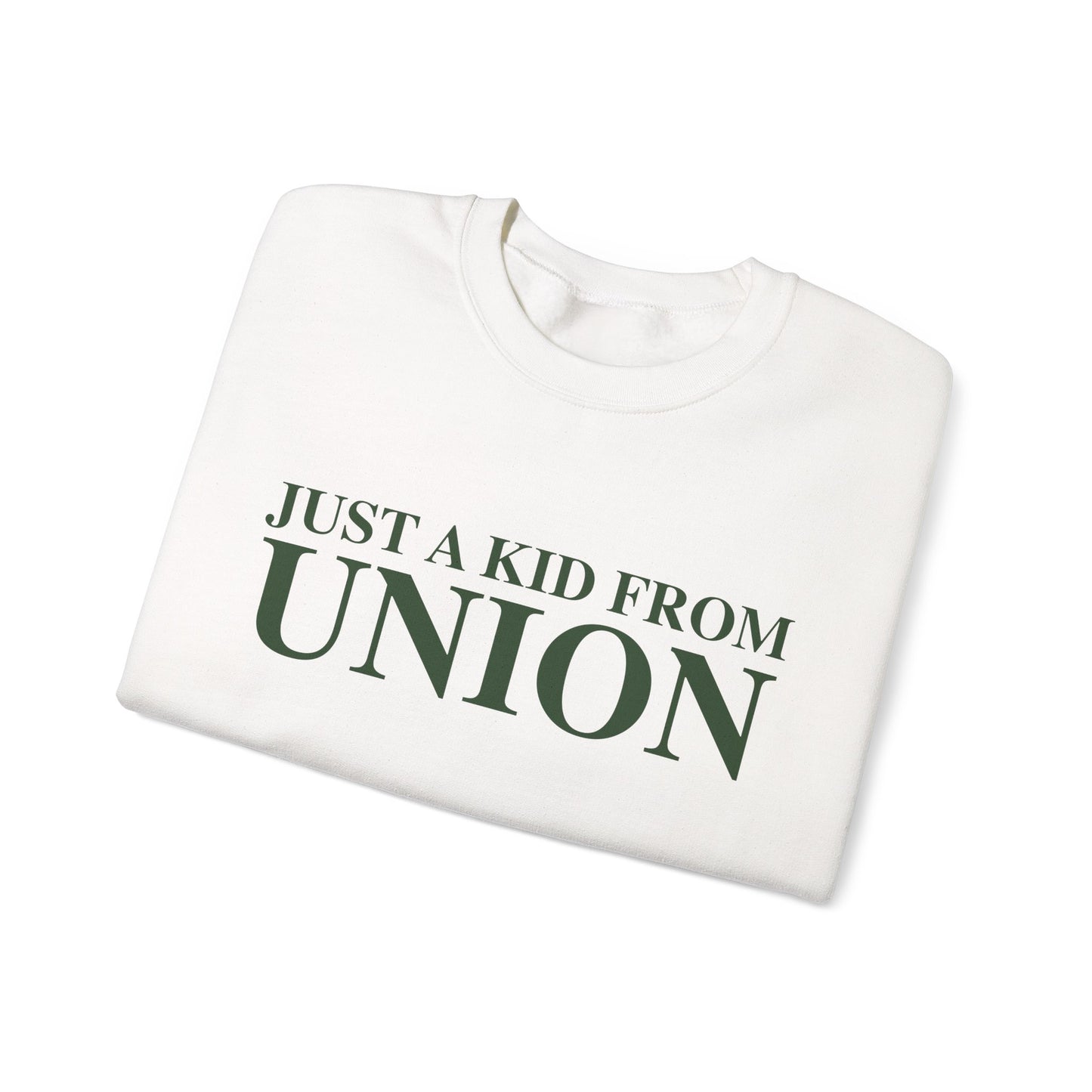 Just a kid from Union Unisex Heavy Blend™ Crewneck Sweatshirt