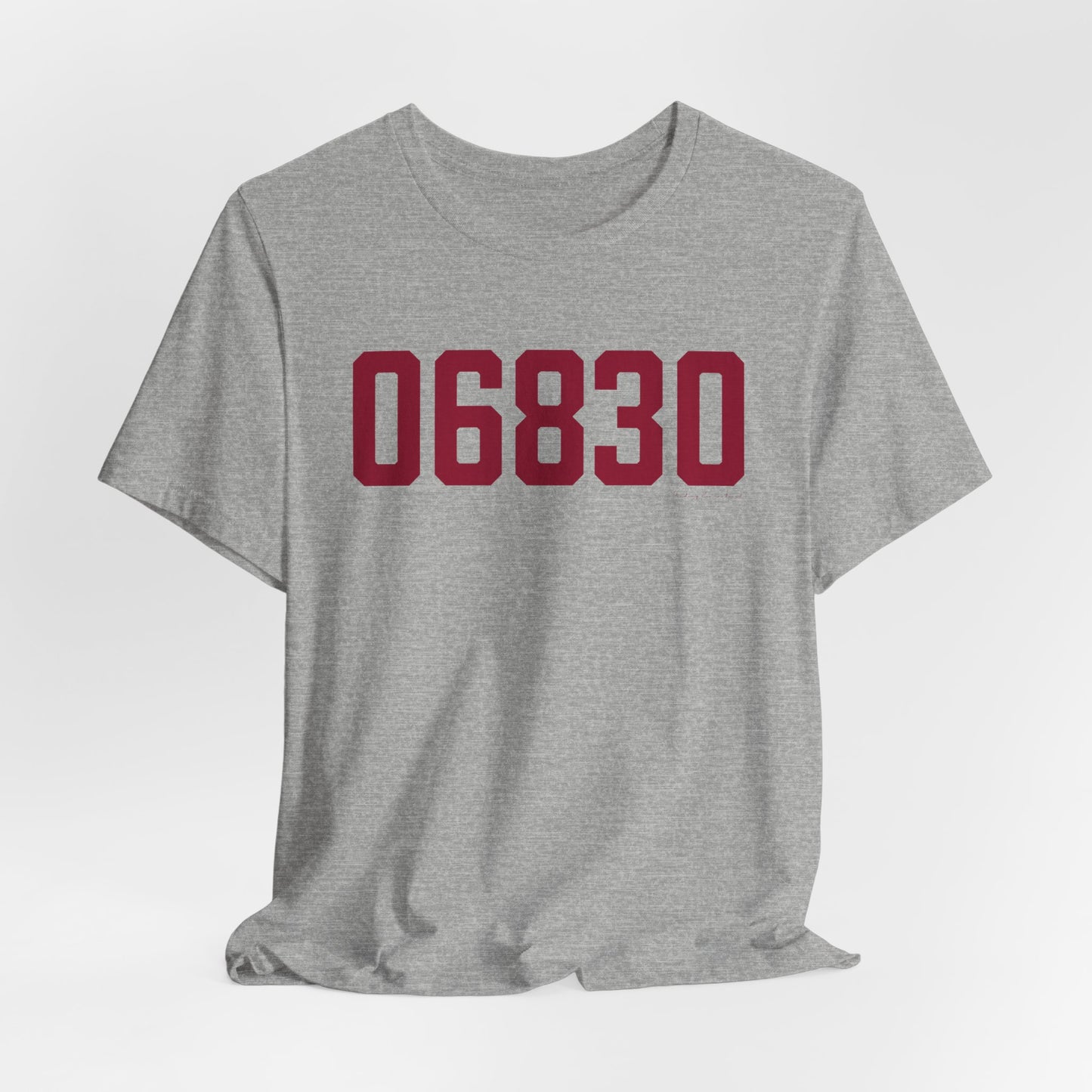 06830 - Greenwich Connecticut Zip Code Jersey Short Sleeve T-Shirt