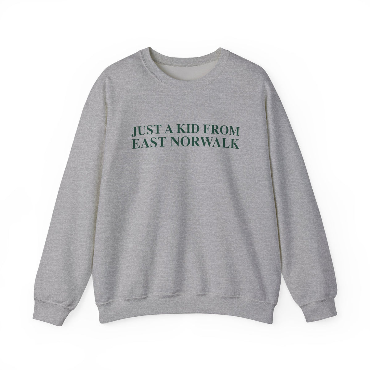 Just a kid from East Norwalk Unisex Heavy Blend™ Crewneck Sweatshirt