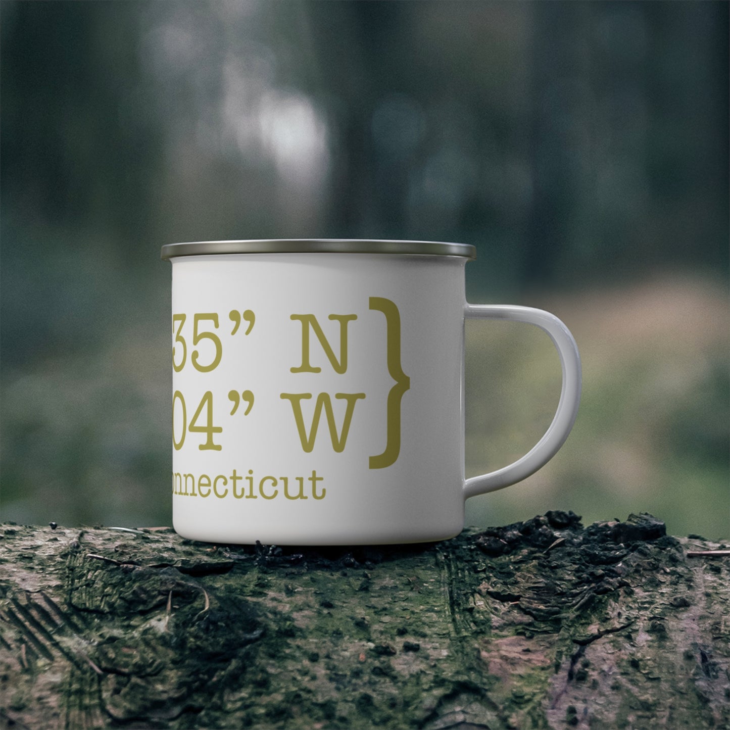 Trumbull Coordinates Enamel Camping Mug