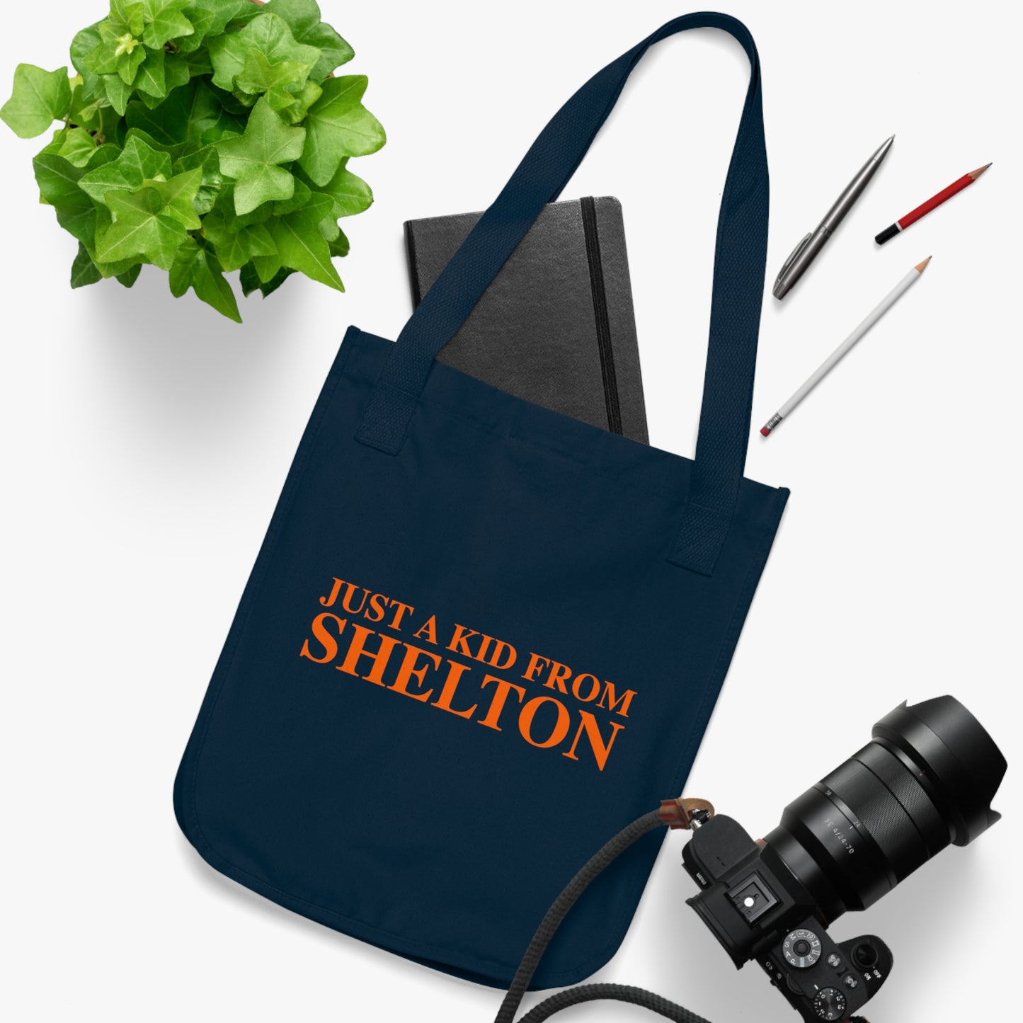 Just a kid from Shelton Organic Canvas Tote Bag
