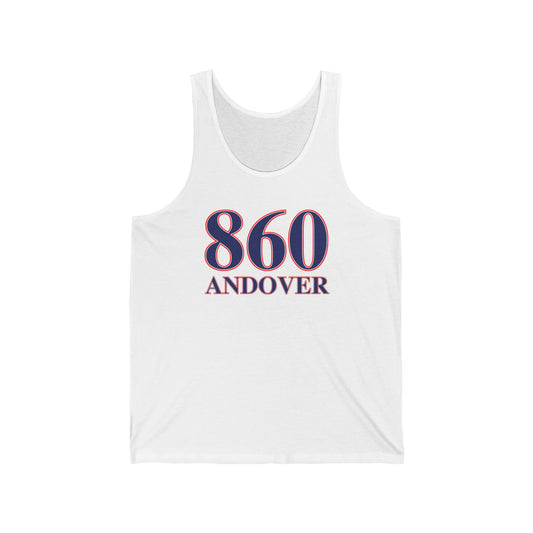 860 Andover Red White & Blue Unisex Jersey Tank Top