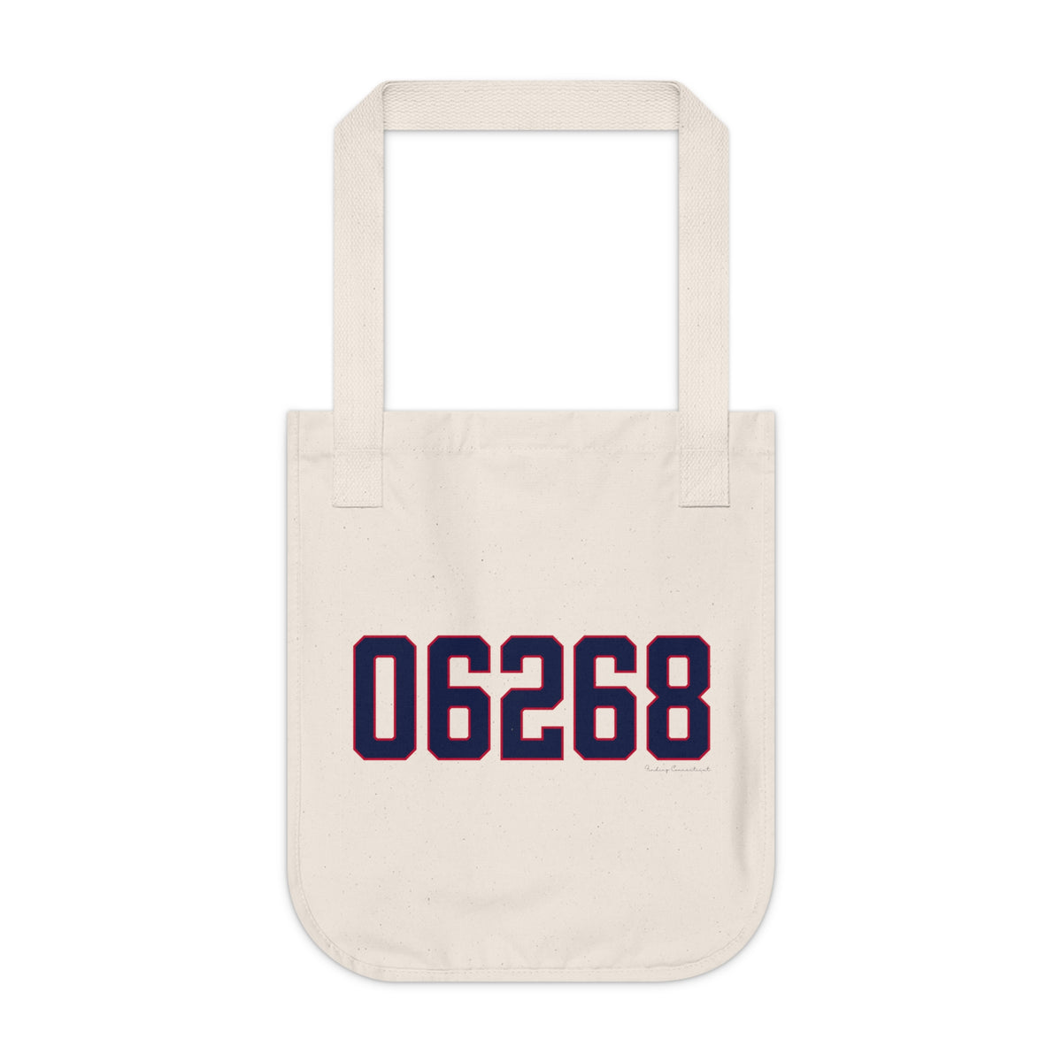 06268 Storrs Connecticut Zip Code Organic Canvas Tote Bag