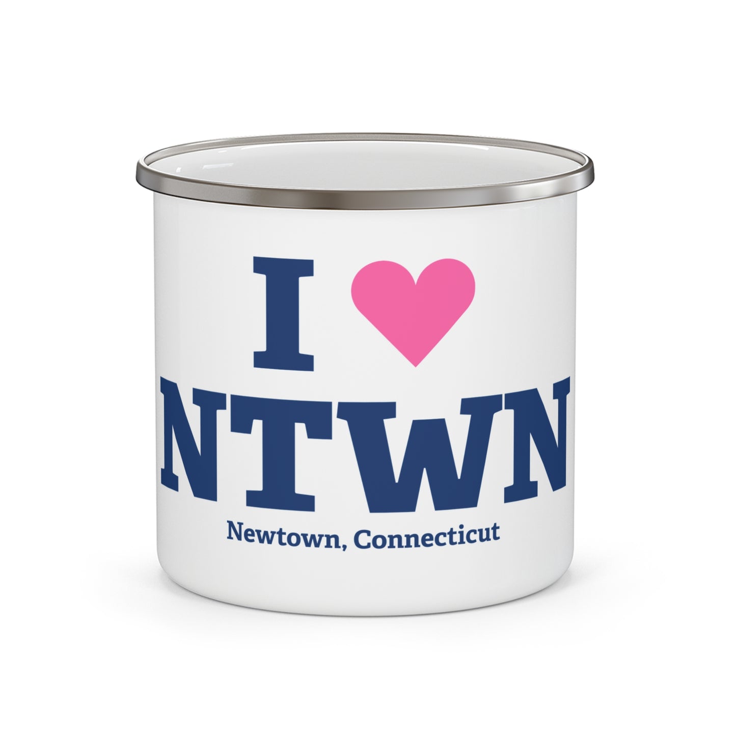 I Heart NTWN Enamel Camping Mug