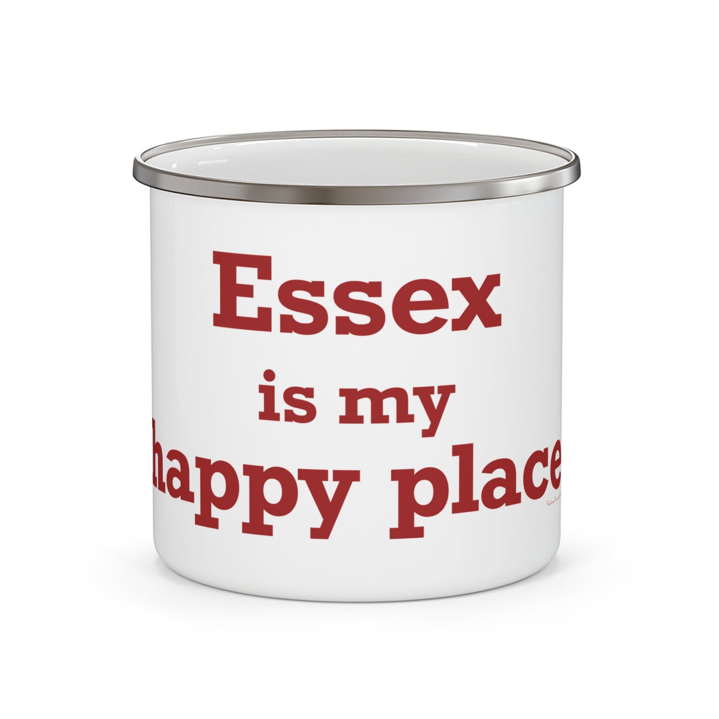 Essex is My Happy Place Enamel Camping Mug