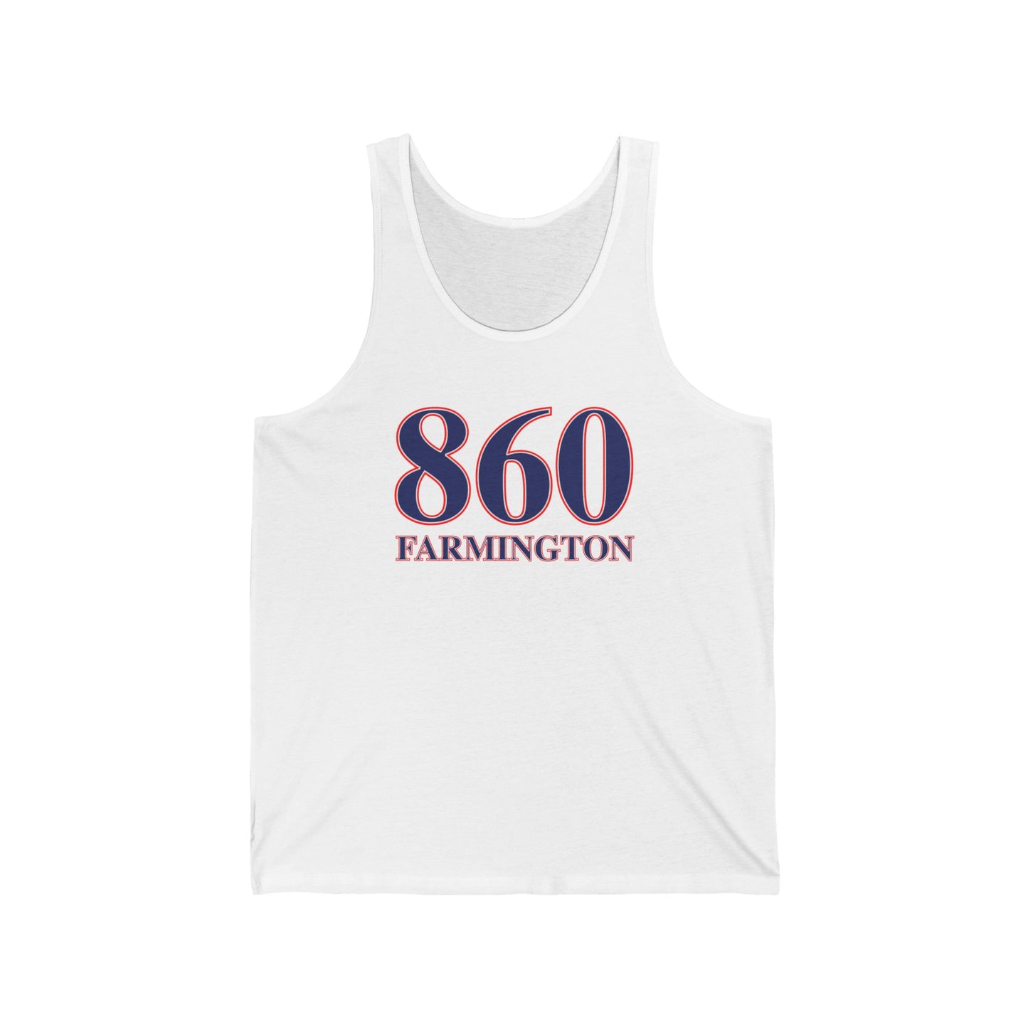 860 Farmington Red White & Blue Unisex Jersey Tank Top